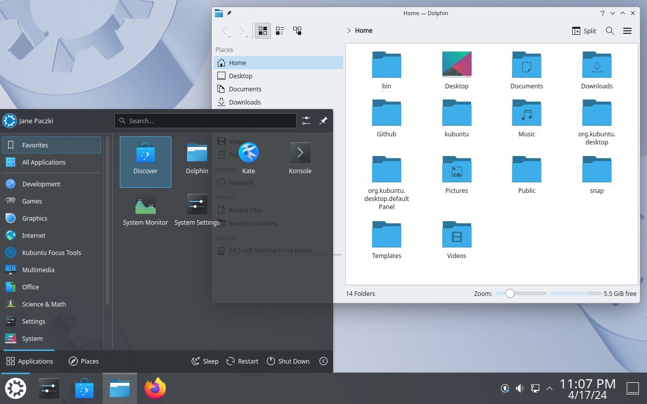 KUBUNTU LINUX OS LATEST DESKTOP LTS 64BIT BOOTABLE USB/DVD, MAC/PC NOBLE NUMBAT