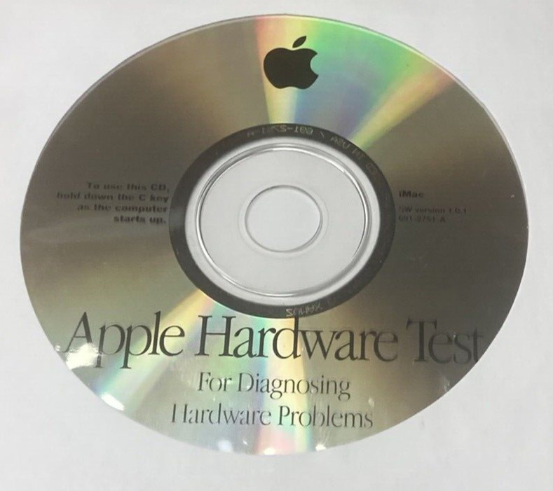 Apple Hardware Test Software CD Disc for iMac SW Version 1.0