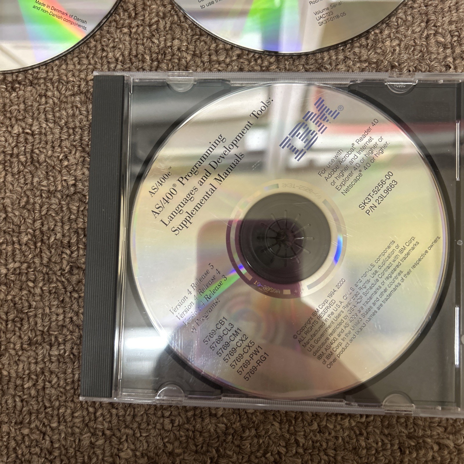 Lot Of 5 IBM As400 Information Center, Softcopy Library, Programming Lang CDs