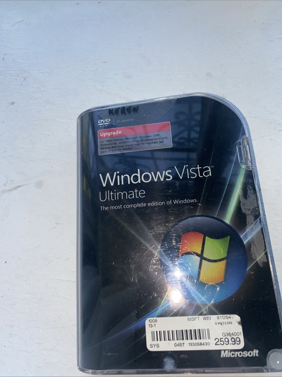 Microsoft Windows Vista Ultimate Full 32 Bit & 64 Bit DVDs