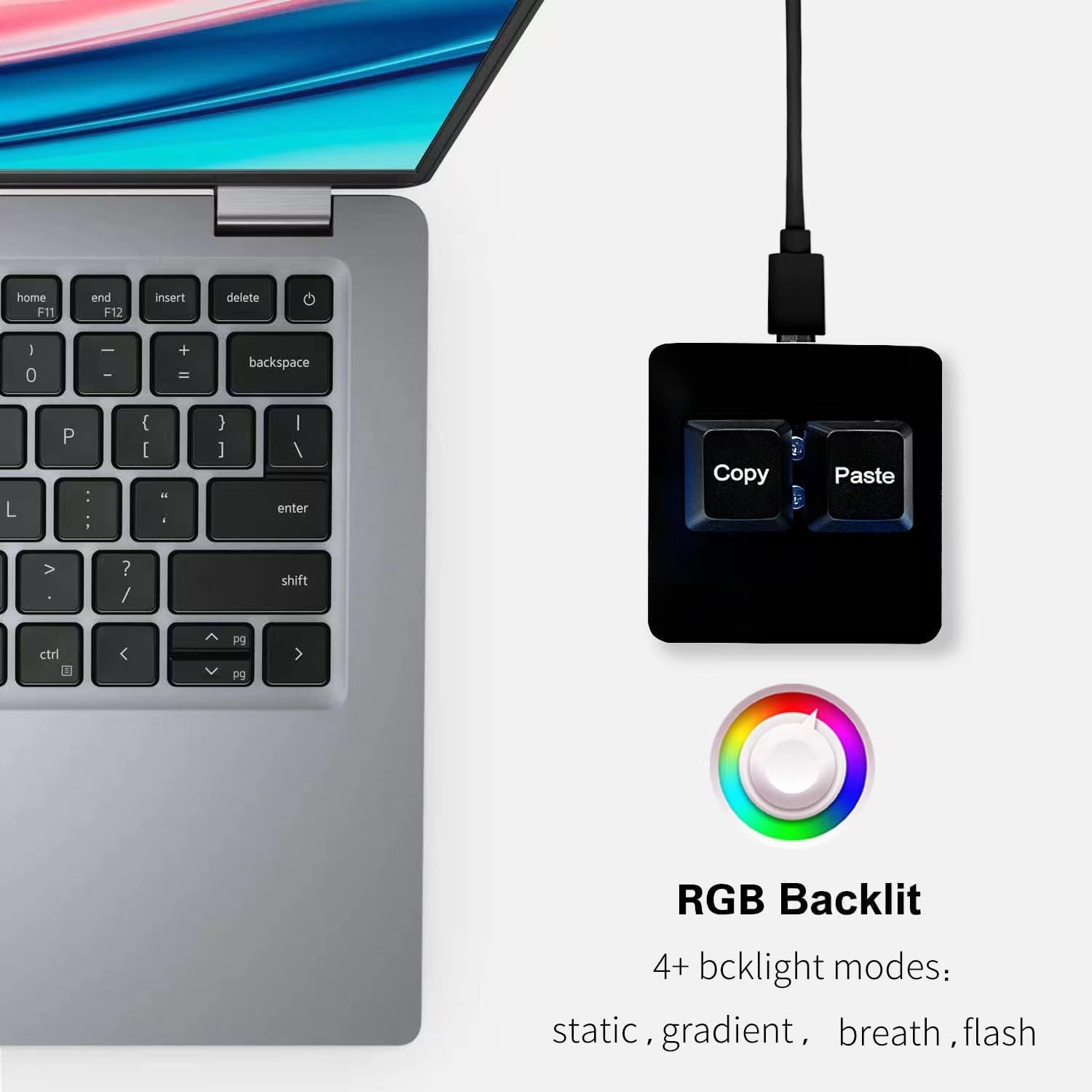BTXETUEL Copy and Paste 2-Key Keyboard SAYO OSU Keypad Hotswap One Handed Mec…