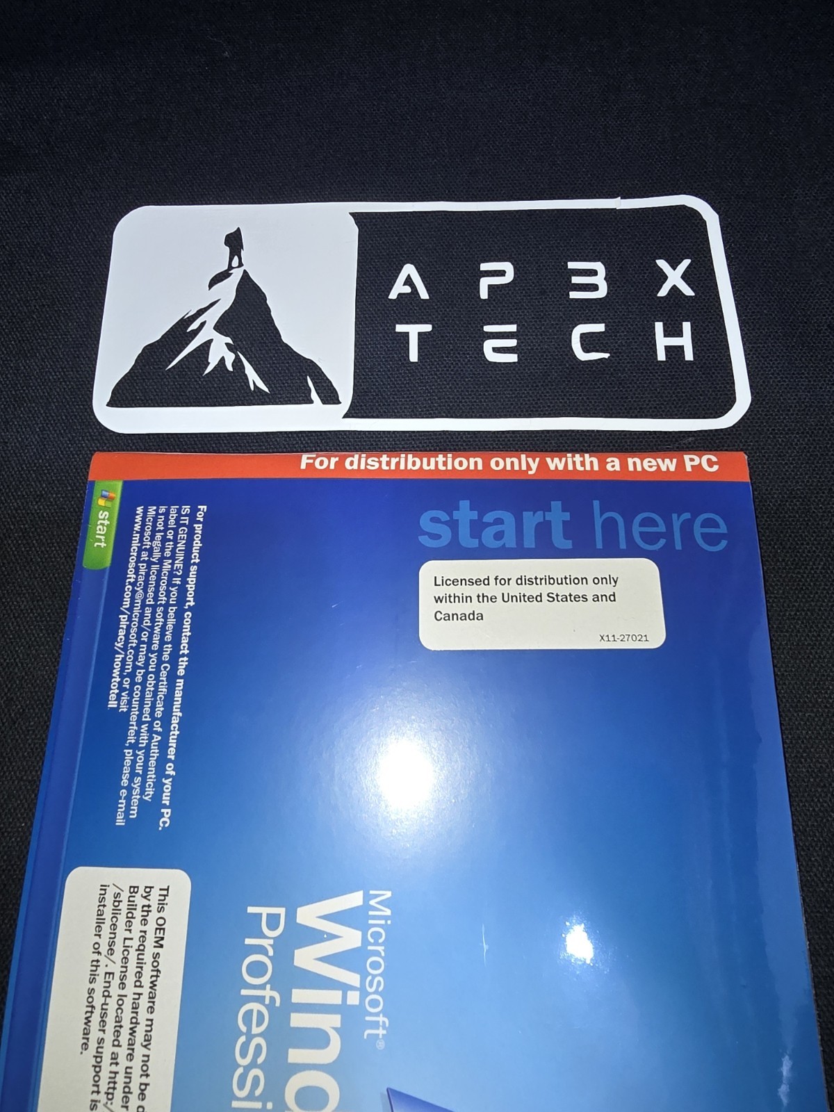 MICROSOFT WINDOWS XP PROFESSIONAL w/SP2 – 100% NEW, OEM ISSUED & SEALED