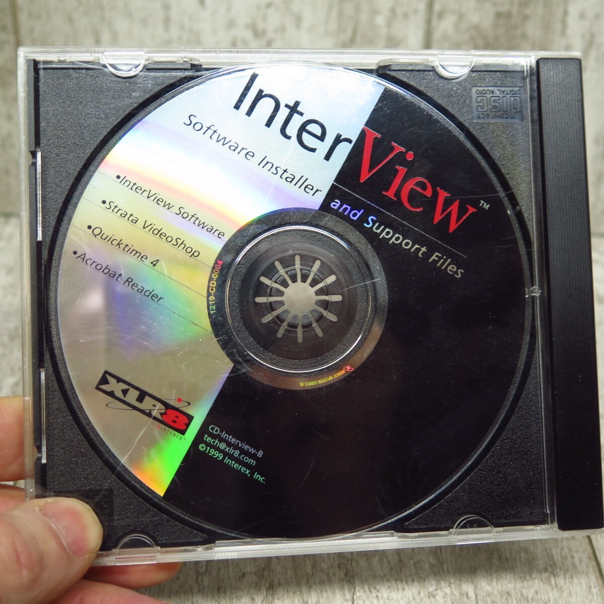 Vintage 1999 XLR8 Interview Software for Mac OS CD Rom Disc