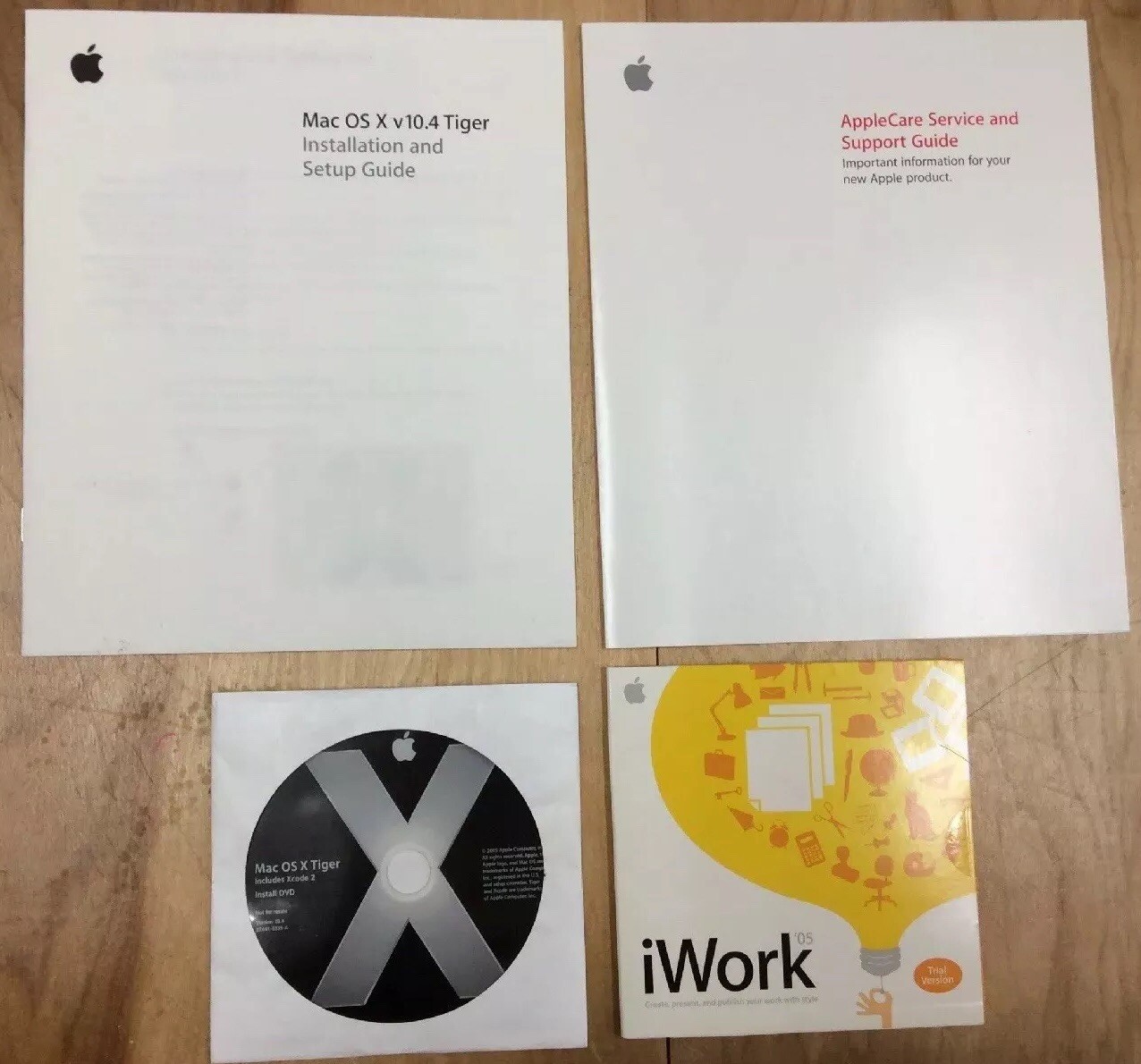 Mac OS X Tiger 10.4 Apple Macintosh Operating System Software OSX Big Box 2005