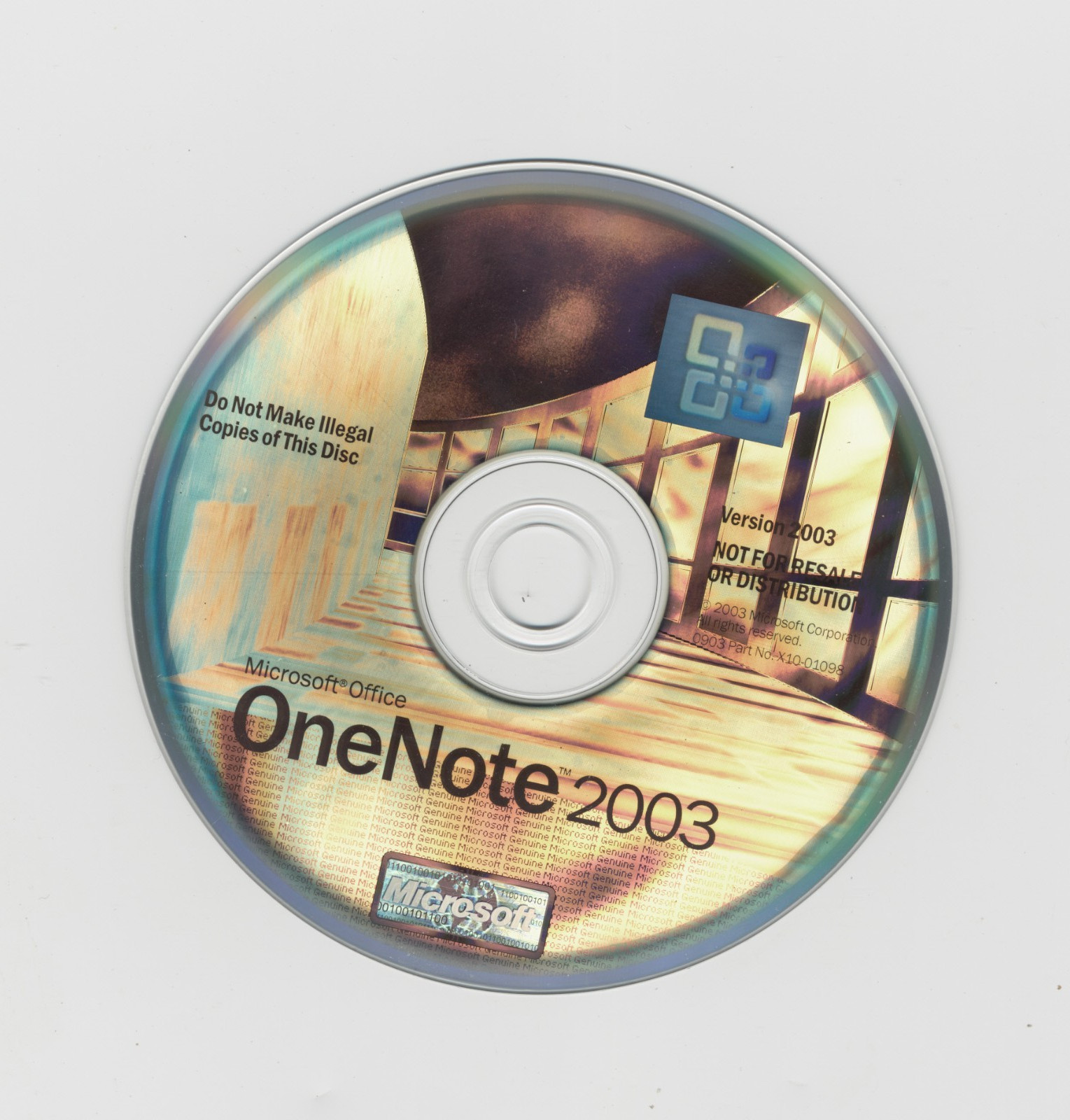 Microsoft Office Pro 2003 + MS OneNote 2003 – Early Release – 2 x CDR w/folder