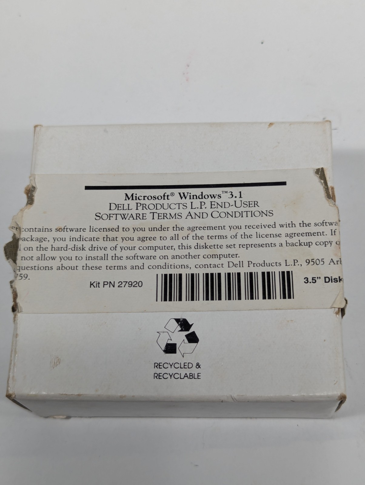 Microsoft Windows 3.1 Operating System 3.5″ Floppy Disk 1-7 & Enhancements DELL
