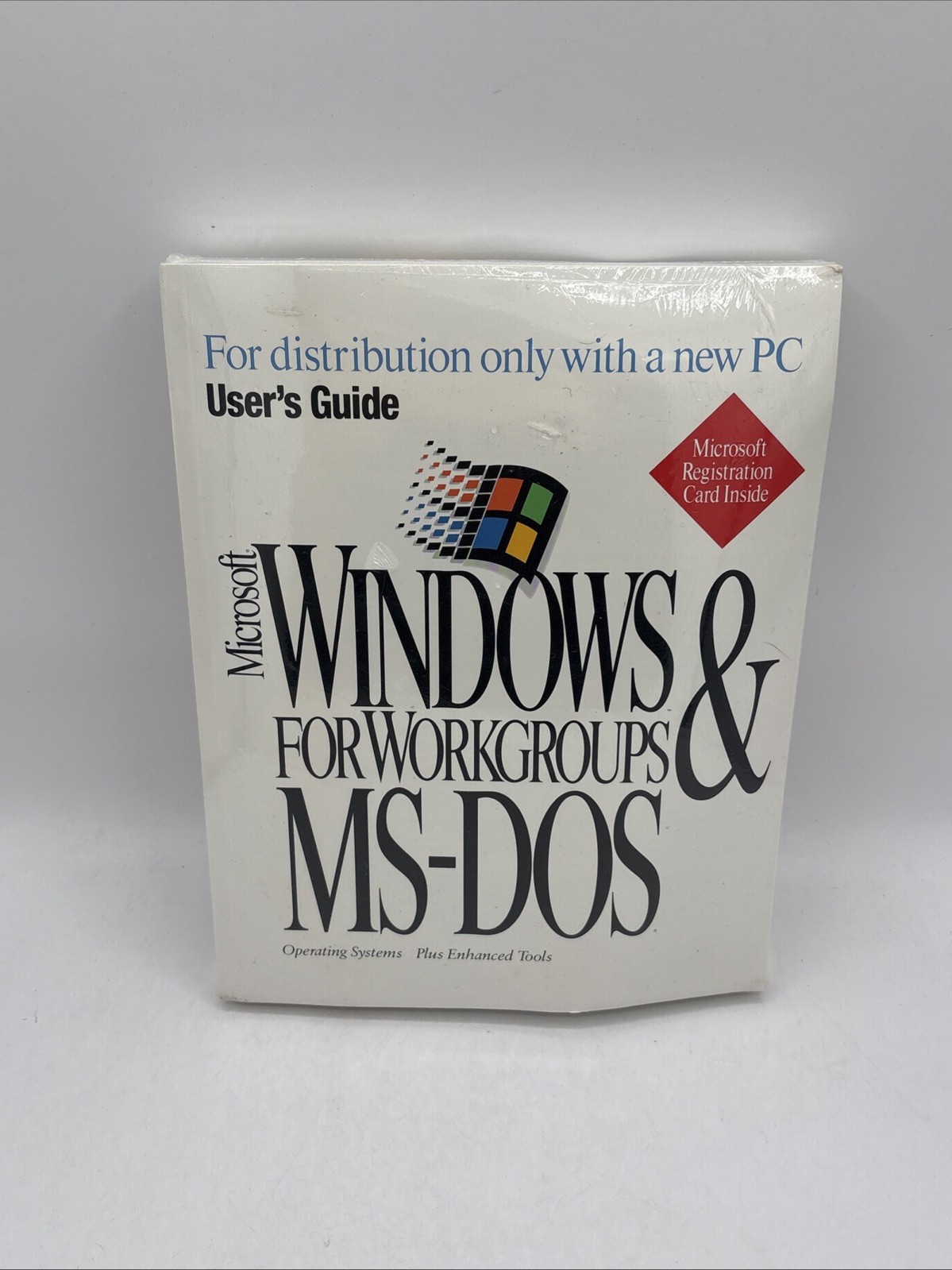 SEALED Microsoft Windows Workgroups PC User’s Guide COA RARE with disks 3.5