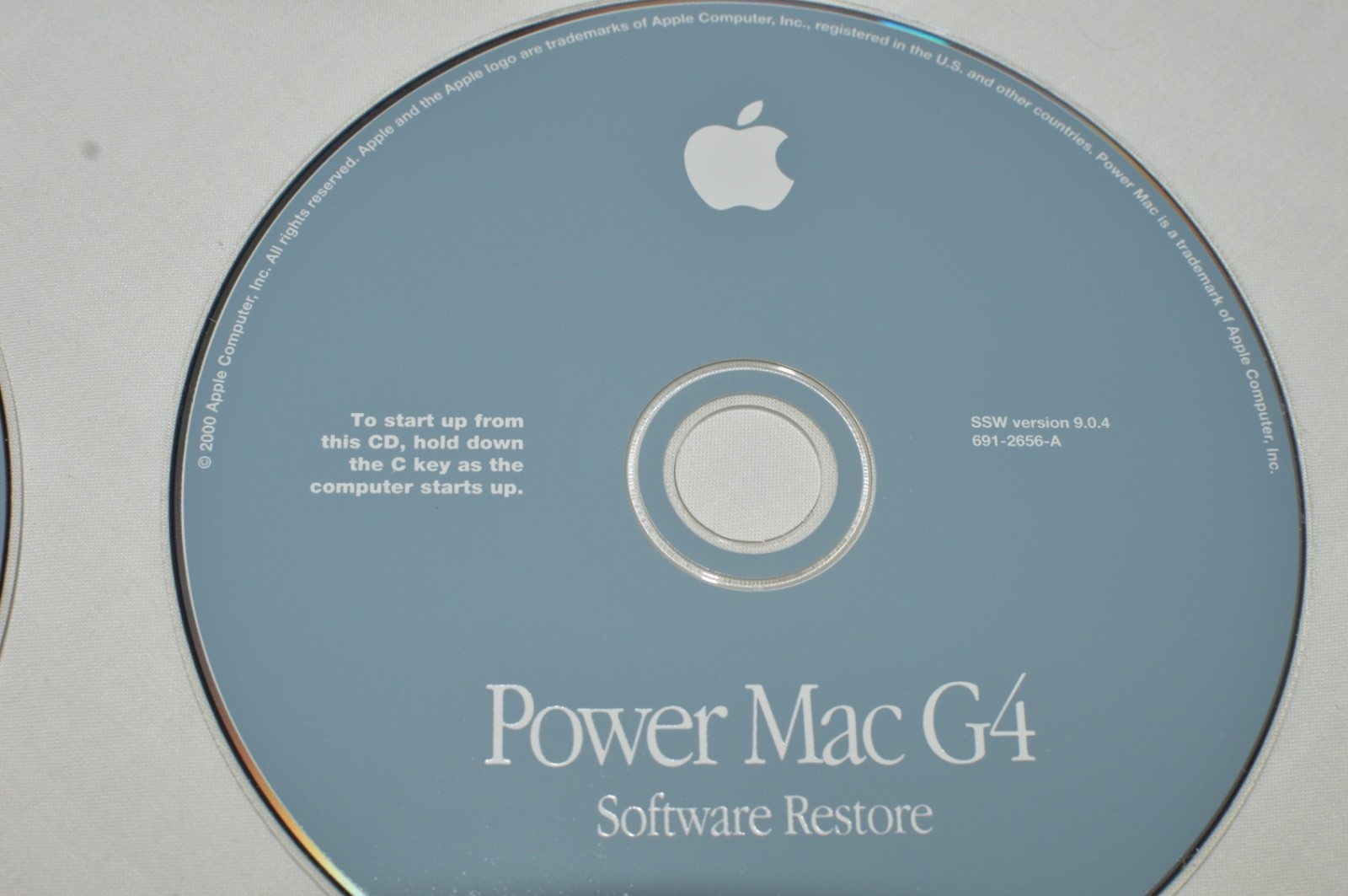 EUC Mac OS 9.0.4 Install Disc Power Mac G4 2 Discs Complete Set