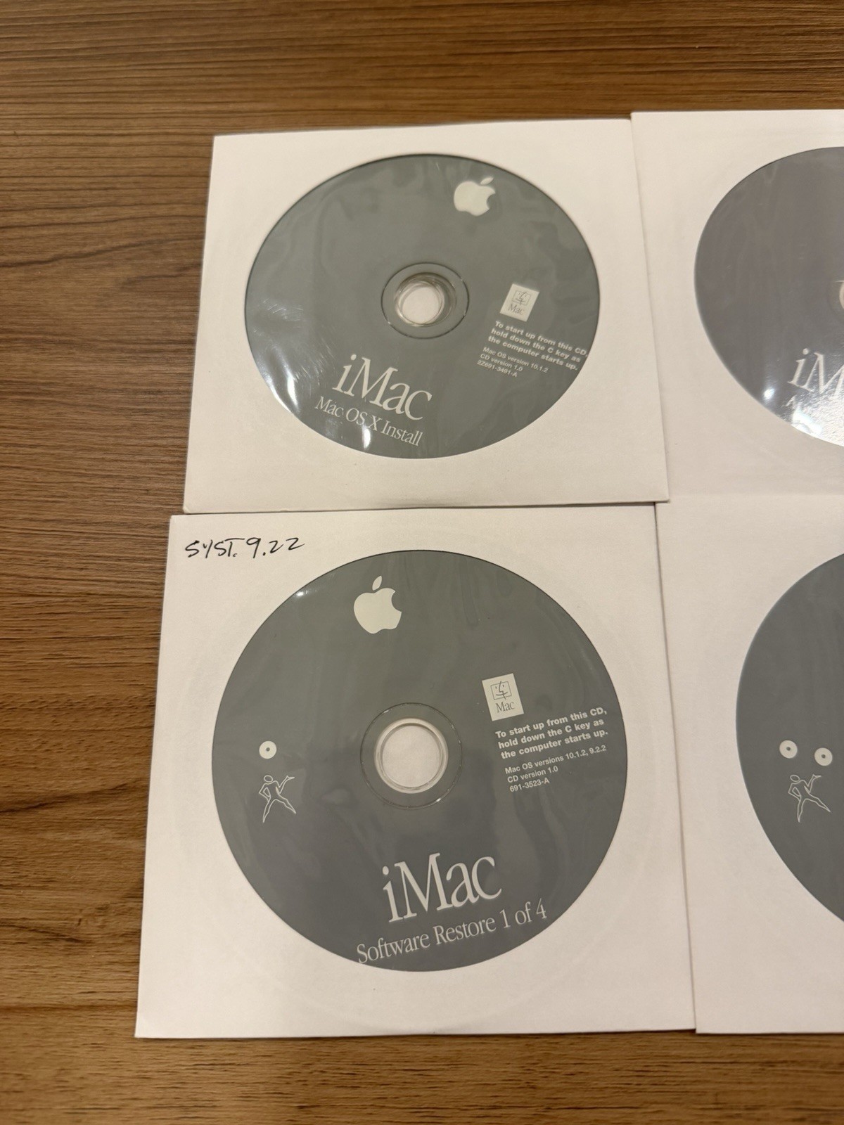 Apple iMac OS X Install Disks 10.1.2 + Applications + iMac Software Restore