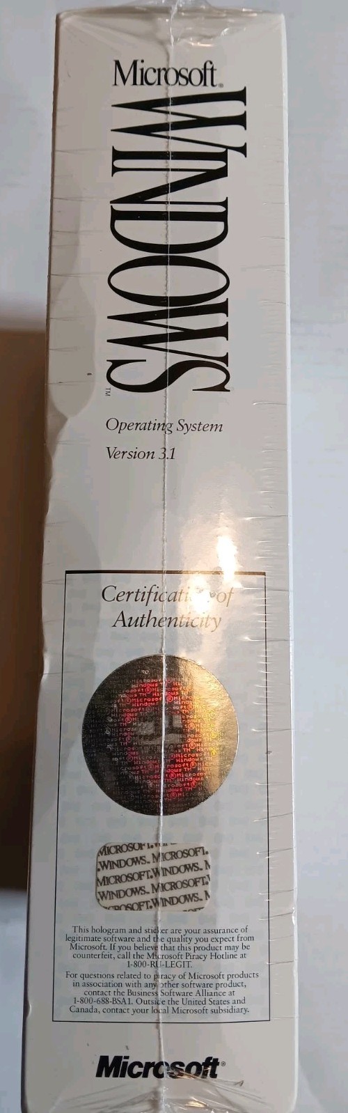 New Sealed Microsoft Windows 3.1 Upgrade Edition Operating System For 3.0 Users