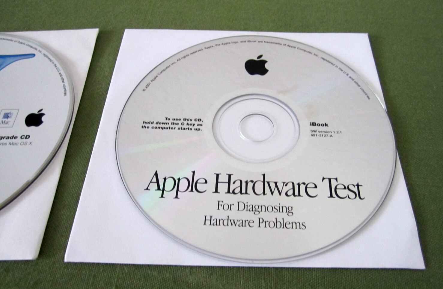 Vtg Mac OS X Upgrade Version 10.1 1Z691-3184-A Install Disc 2001 & Hardware Test