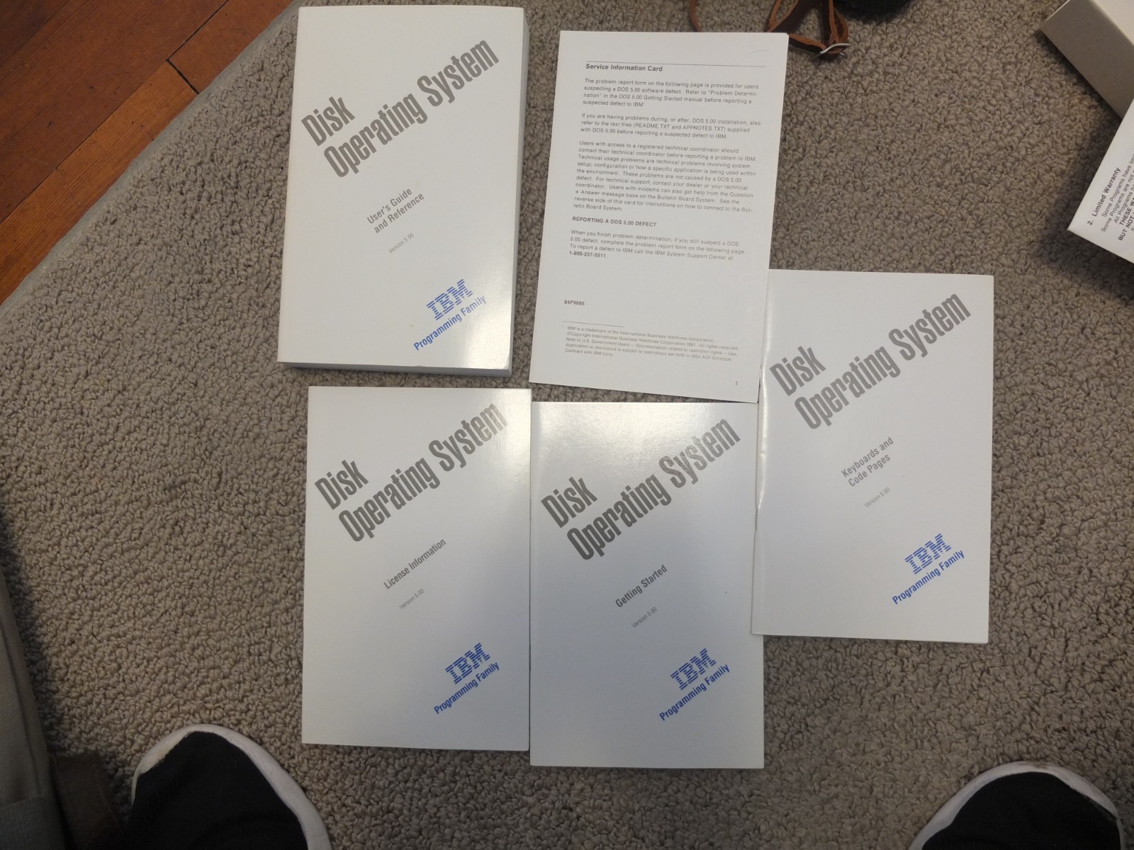 IBM DOS 5.0 on 3.5 inch disks