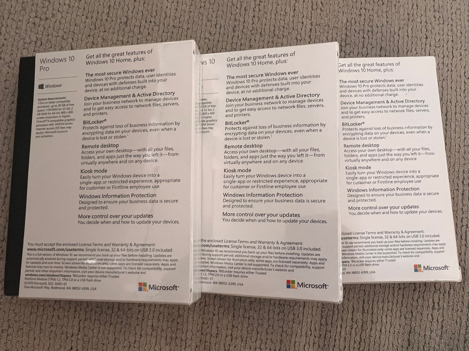 Microsoft Windows 10 Pro 64bit – New Sealed USB 1 PC