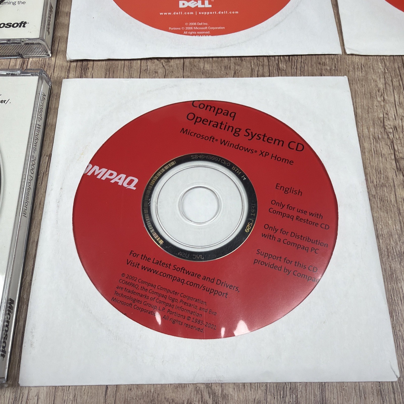 OS BUNDLE – Microsoft Windows 95, 2000 Professional, XP Home Restore Compaq Dell