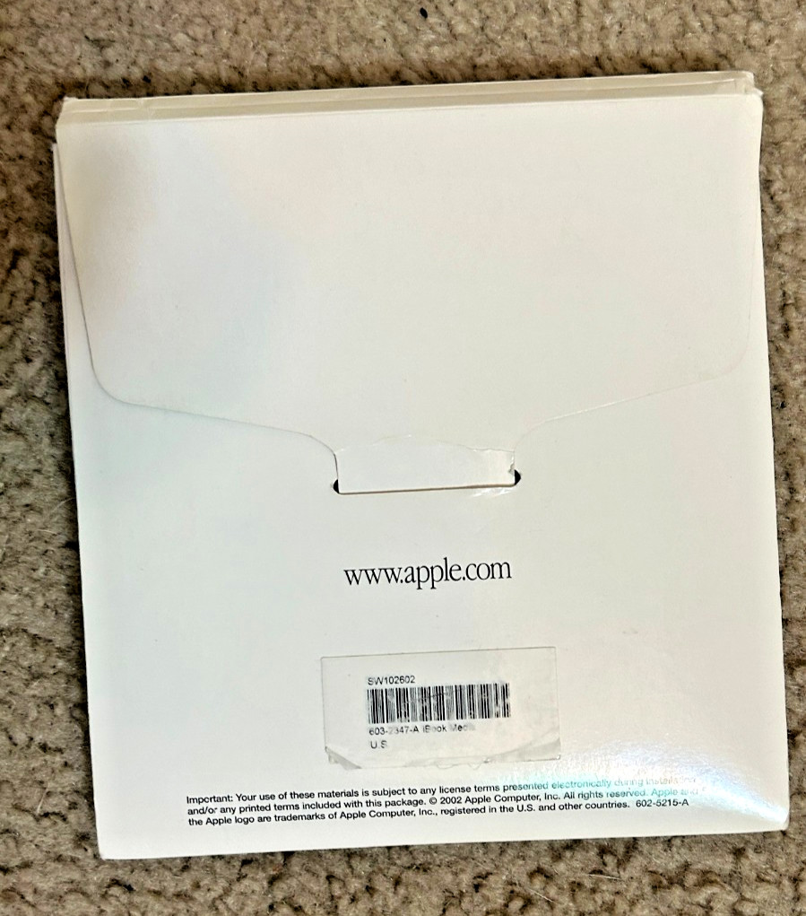 Vintage Apple iBook Software Restore Install Discs Lot – 8 Disks & Case OS X