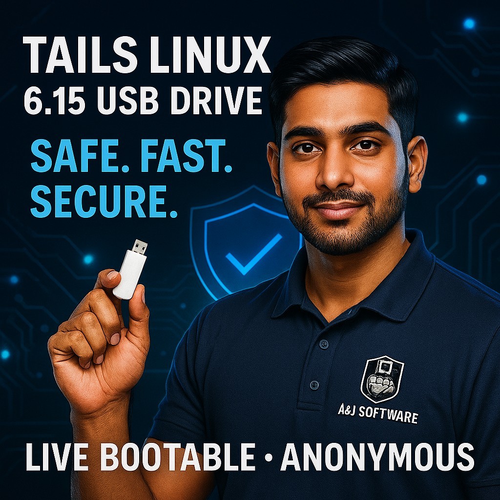 TAILS LINUX 6.15 USB DRIVE SAFE FAST SECURE LIVE BOOTABLE ANONYMOUS (FAST SHIP!)