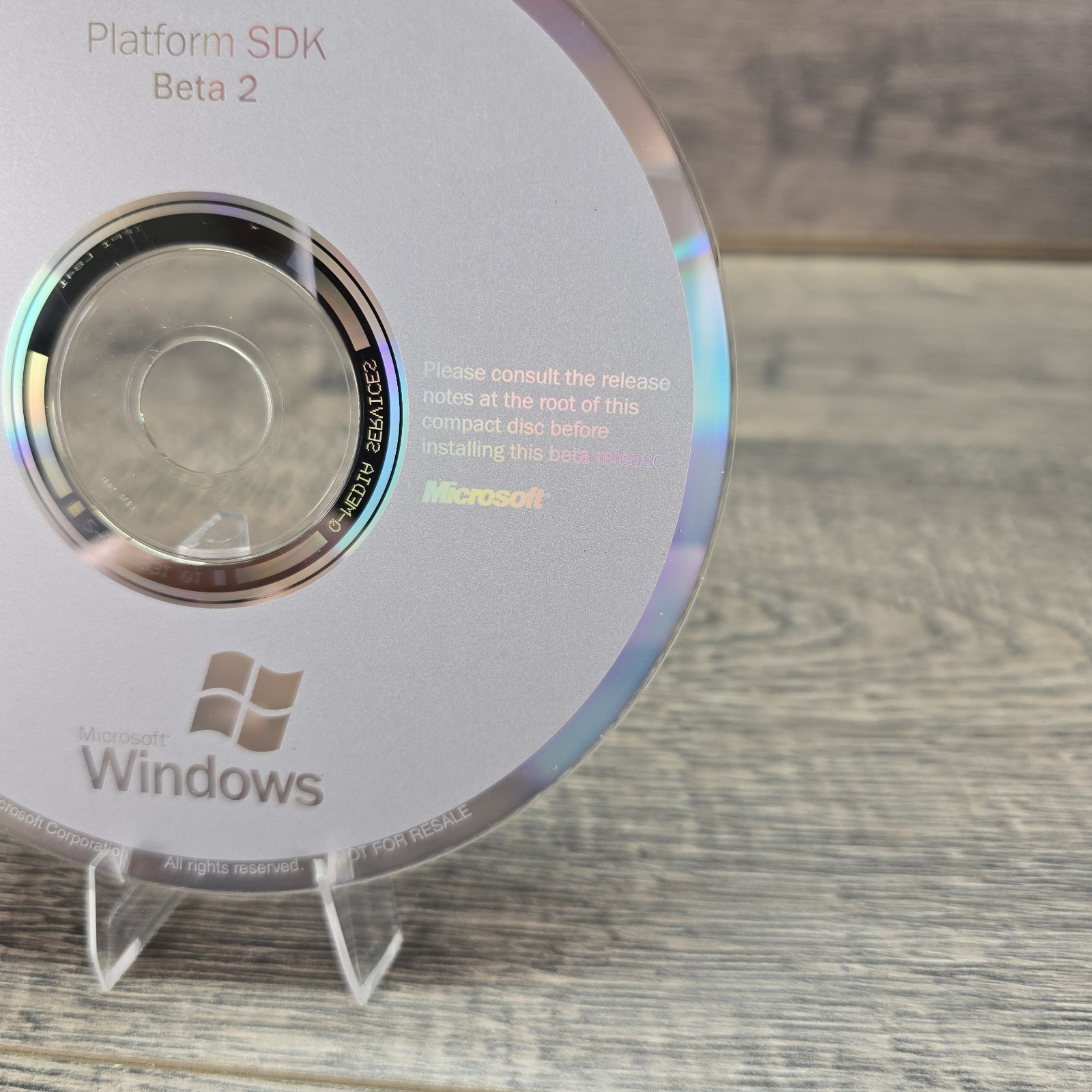 2001 Windows Platform SDK Beta 2 CD Disc – Excellent Condition
