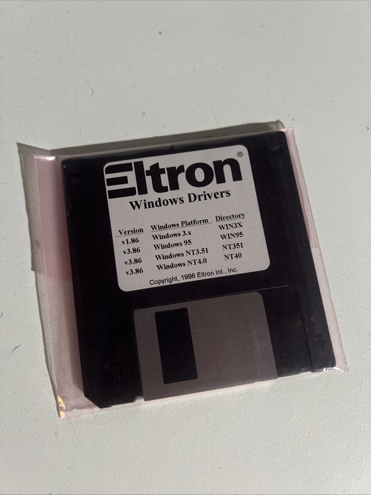 Eltron windows drivers floppy disc 3.x 95 NT3.51 NT4.0