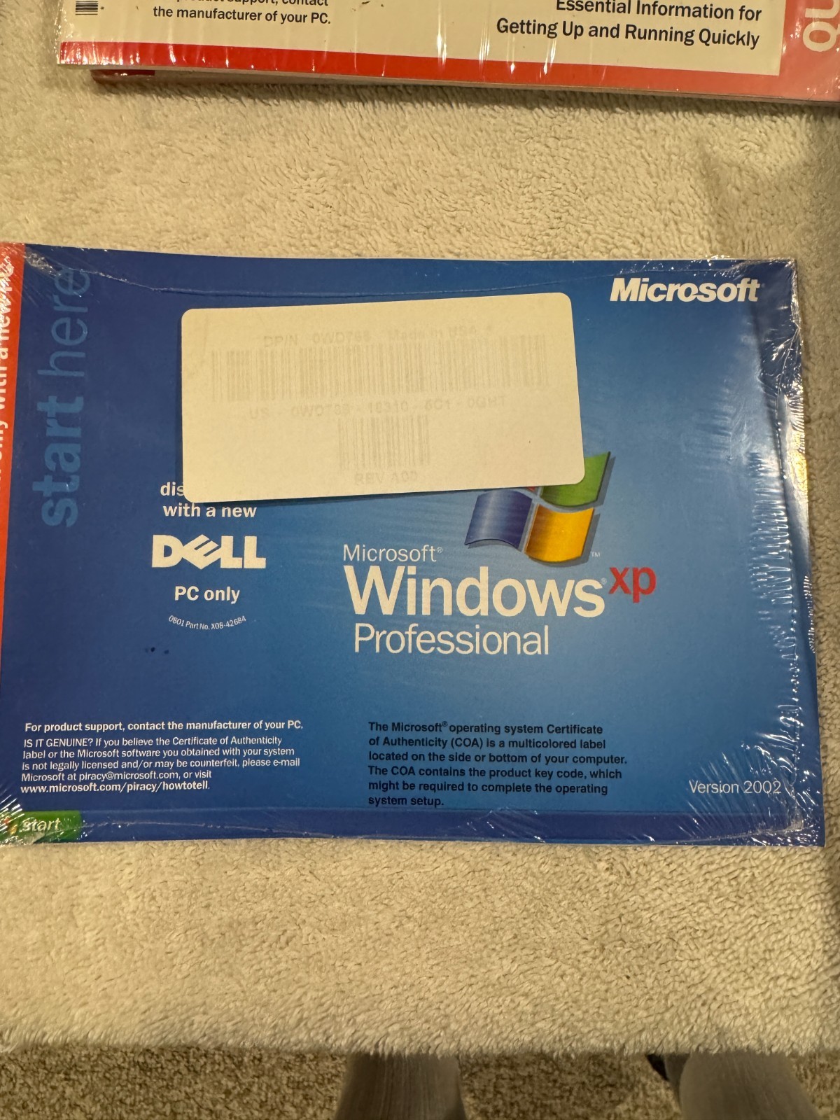 Microsoft Windows XP Professional Dell Service Pack 2 Reinstallation CD ~ SP2
