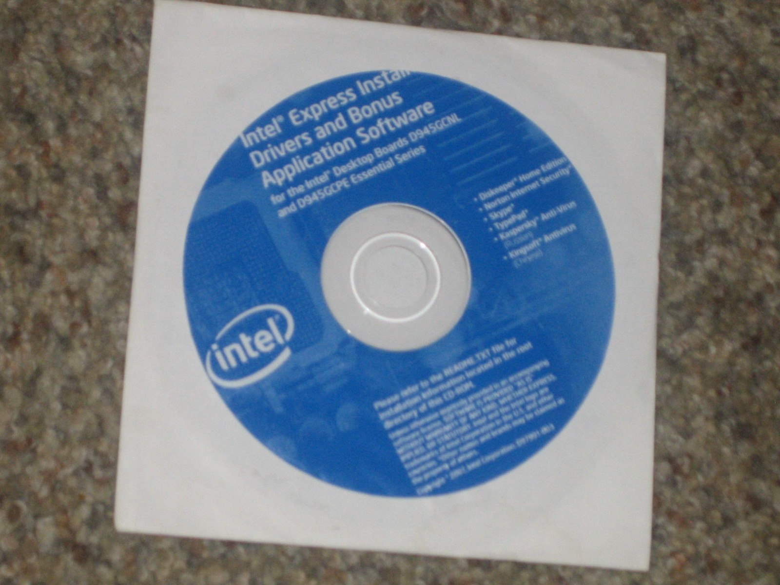 Intel Express Installer Drivers + APP SOFTWARE Desktop Board D945GCNL, D945GCPE