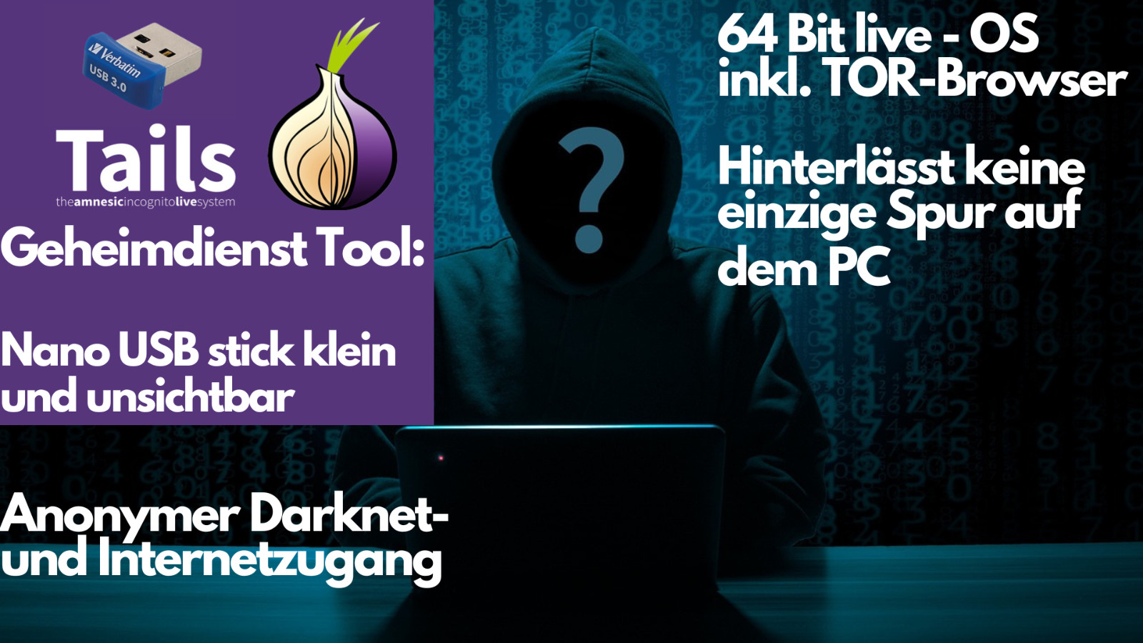Nano Tails 6.7 – Anonym & sicher im Darknet & Internet surfen ohne spuren auf PC