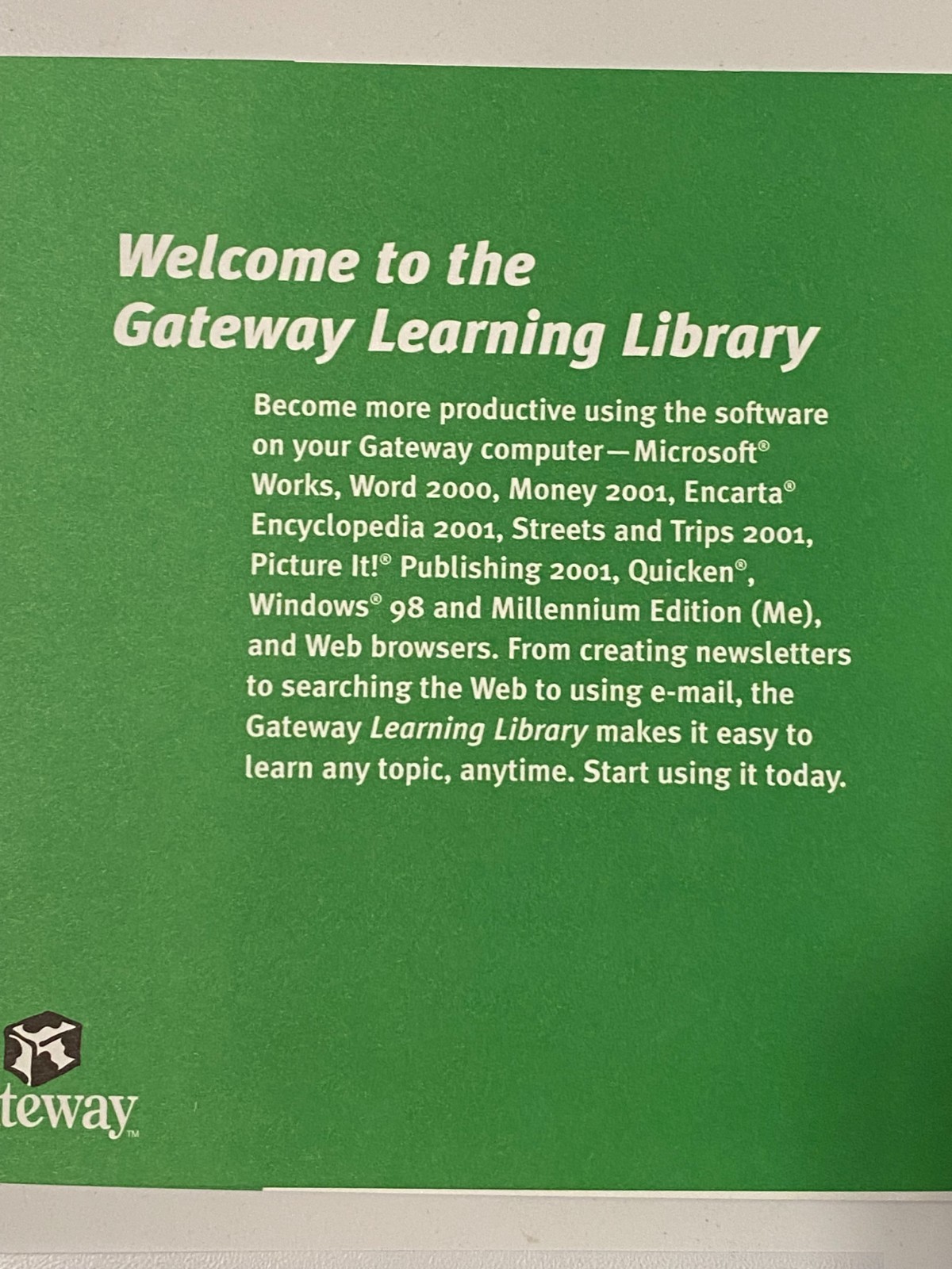 GATEWAY Computer’s Learning Library