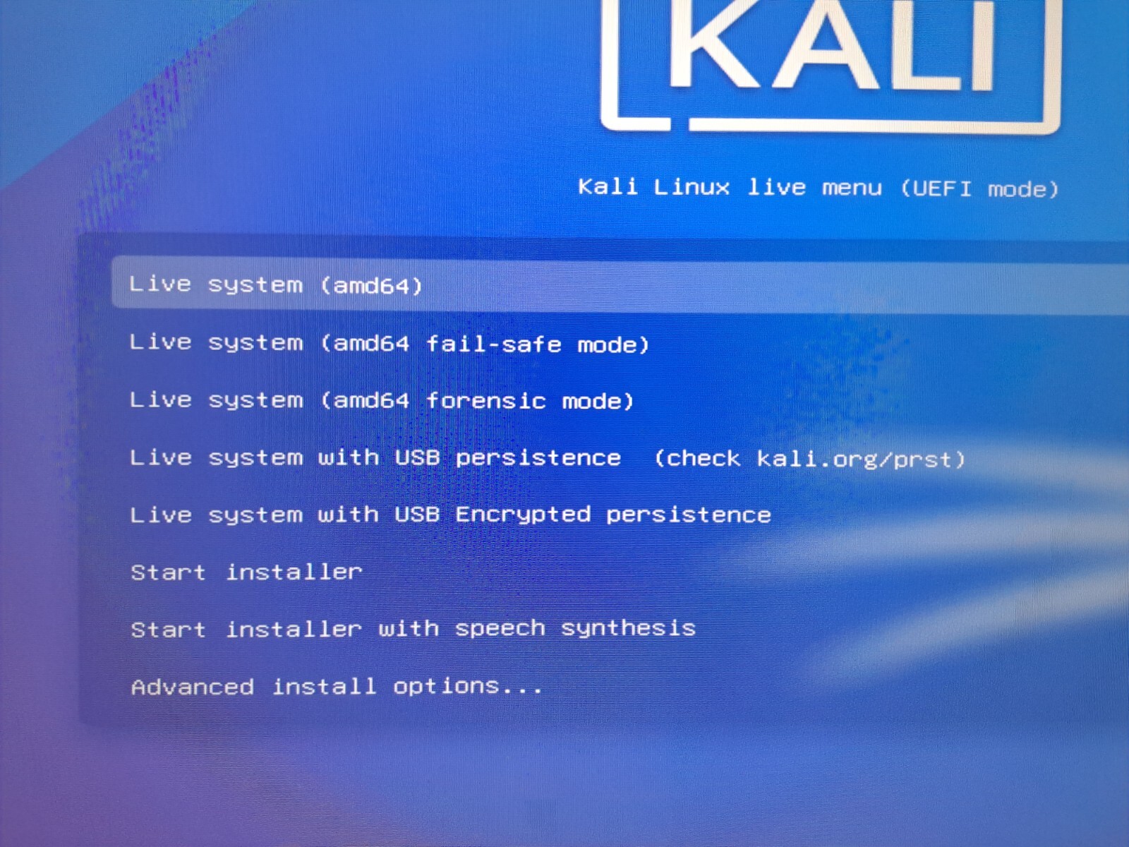 Kali linux 64bit live sistem usb brand new secure