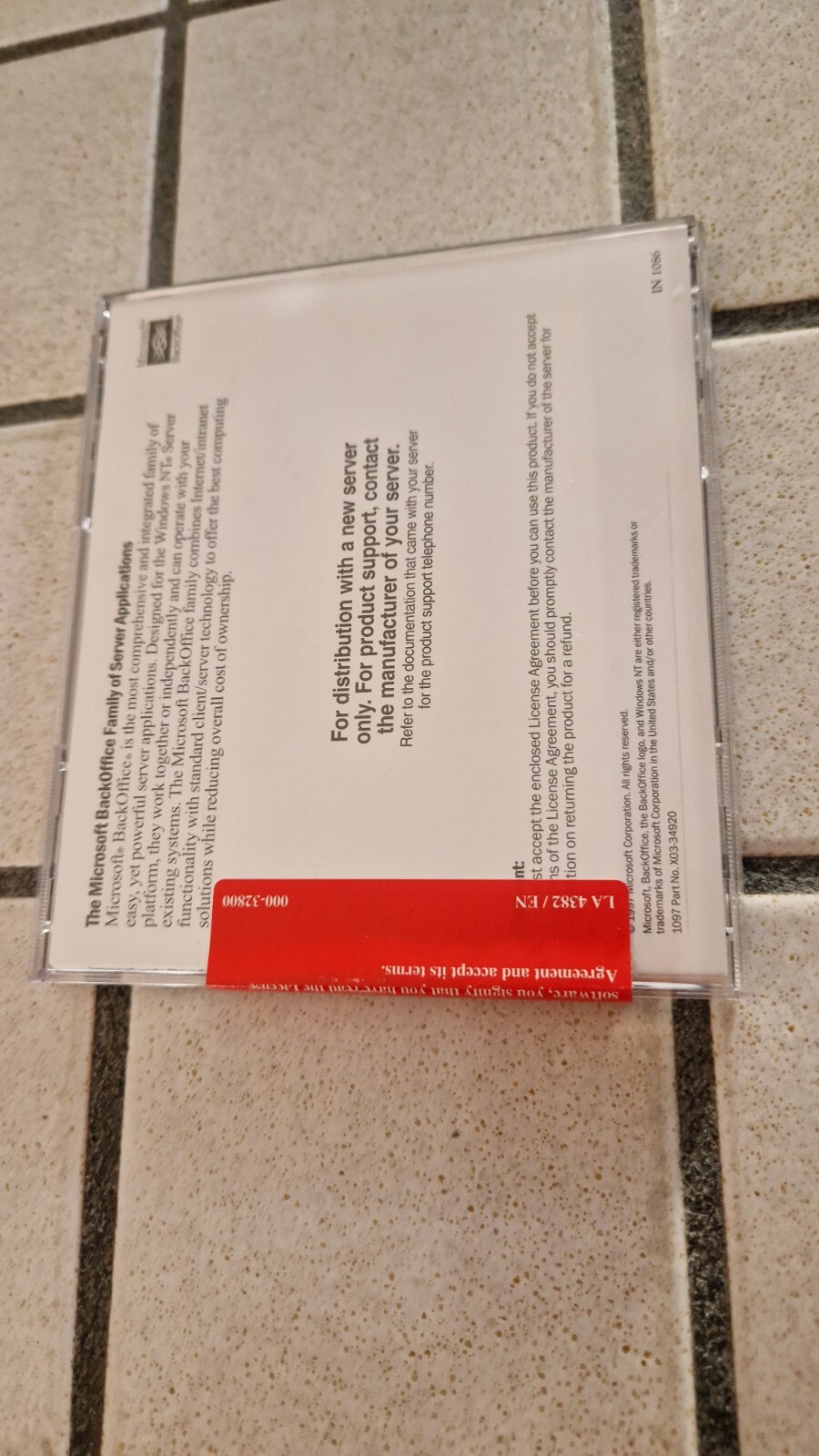 Microsoft Back Office Small Business Server 4.0 SEALED PACKAGE