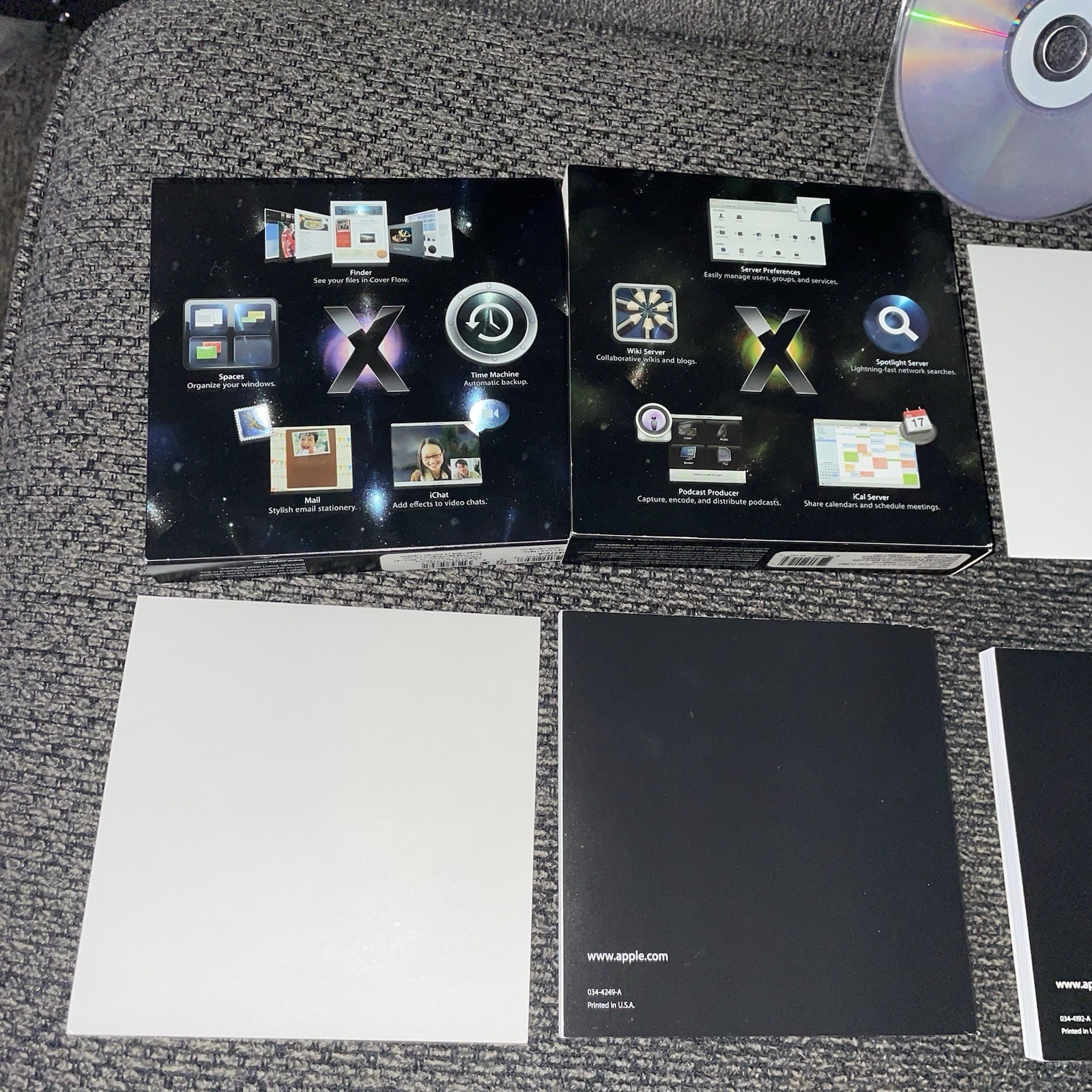 Mac OS X Leopard v10.5.1 Retail Version Install DVD MB427Z/A Sever Purple X