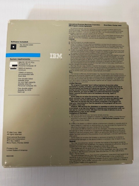 IBM PC DOS 3.0 Disk Operating System Complete Binder Manual Disks 1984 Vintage