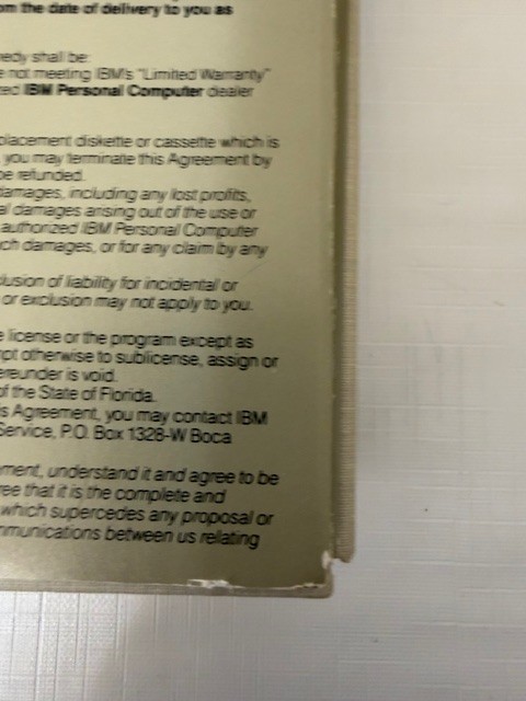 IBM PC DOS 3.0 Disk Operating System Complete Binder Manual Disks 1984 Vintage