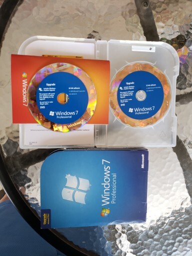 Microsoft Windows 7 Professional Upgrade 32 Bit and 64 Bit DVD MS WIN PRO