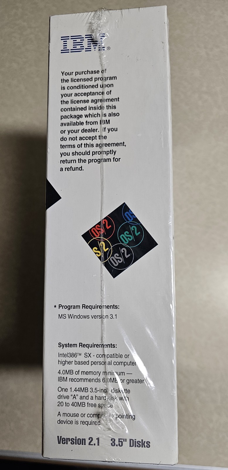 IBM OS/2 for Windows Version 3.1 on 3.5″ Floppy Disks 1993 Special Edition New