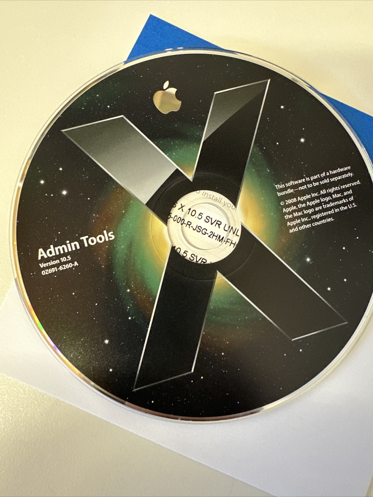 MacOS X Server X 10.5 Unlimited Client – CDS041608 607-2363 0Z607-3499-A V9 lic