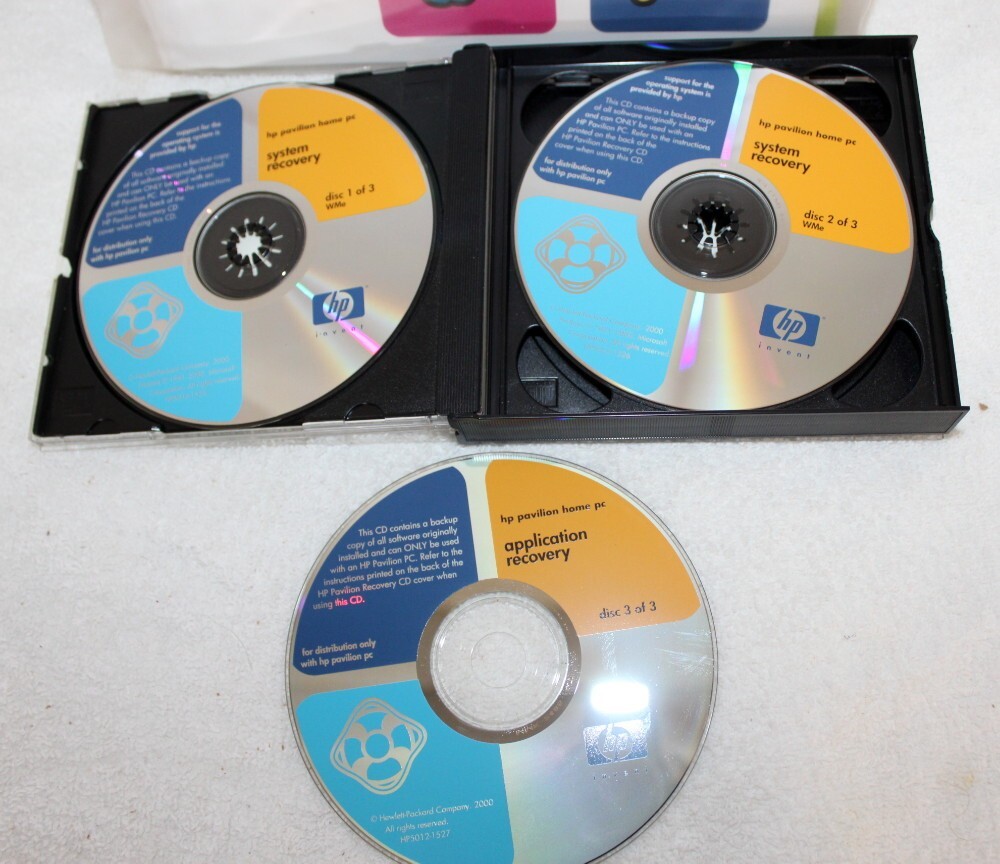 HP XG836R Pavilion Windows 2000 ME Recovery Discs w/ Unopened Setup Package