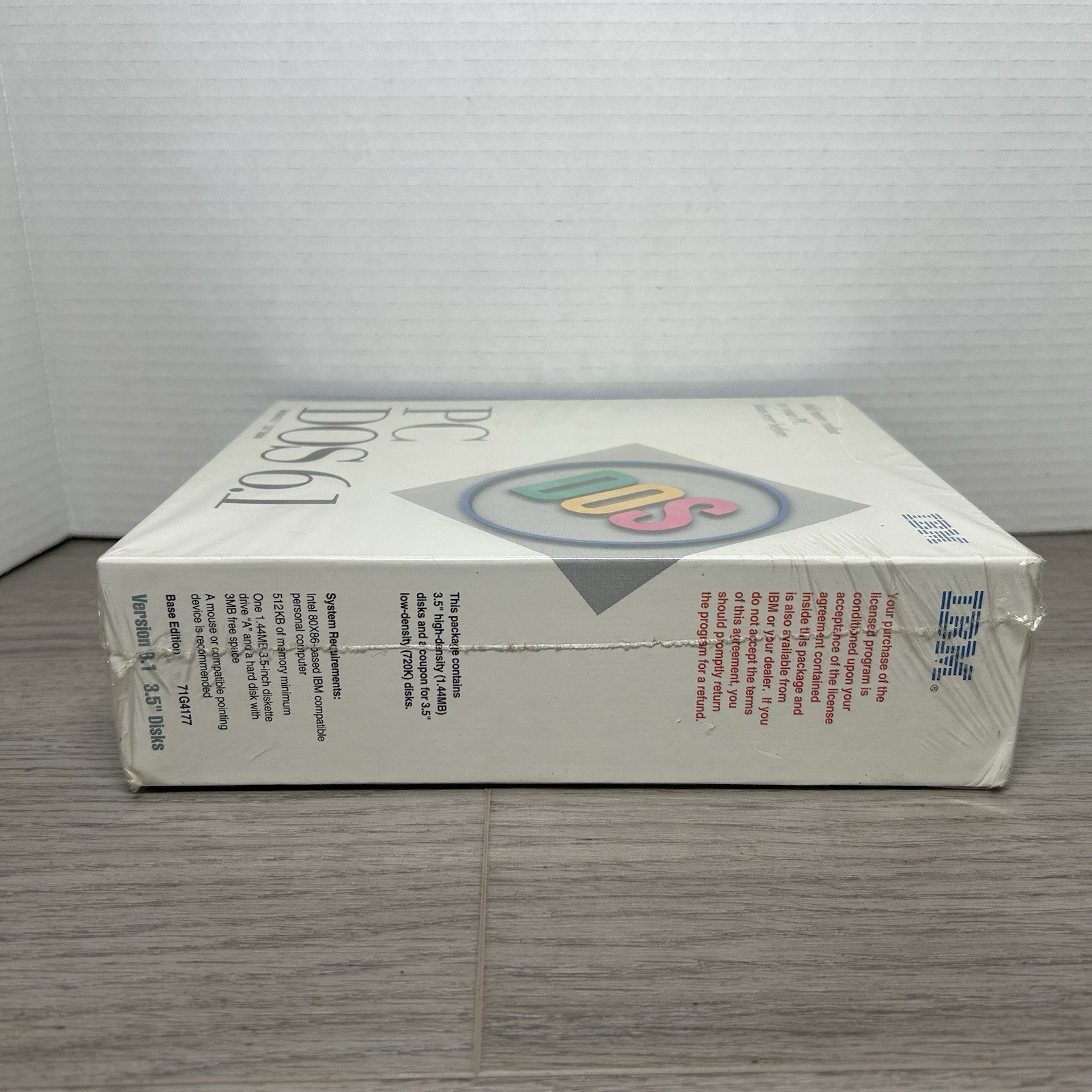IBM PC DOS Version 6.1 3.5″ Disks 1993 Base Edition 71G4177 Big Box | New Sealed