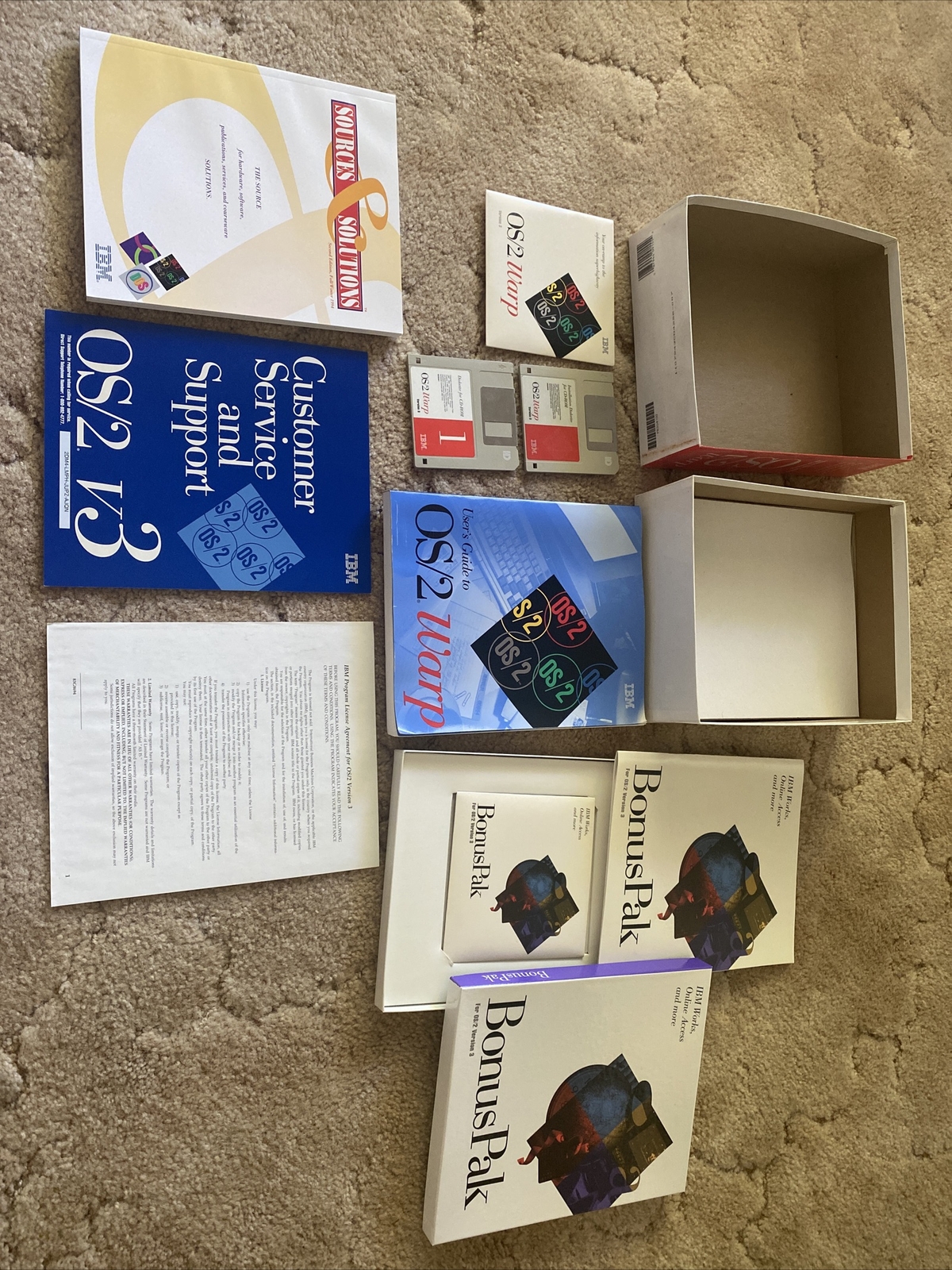 IBM OS/2 Warp Version 3 plus BonusPak for DOS and Windows