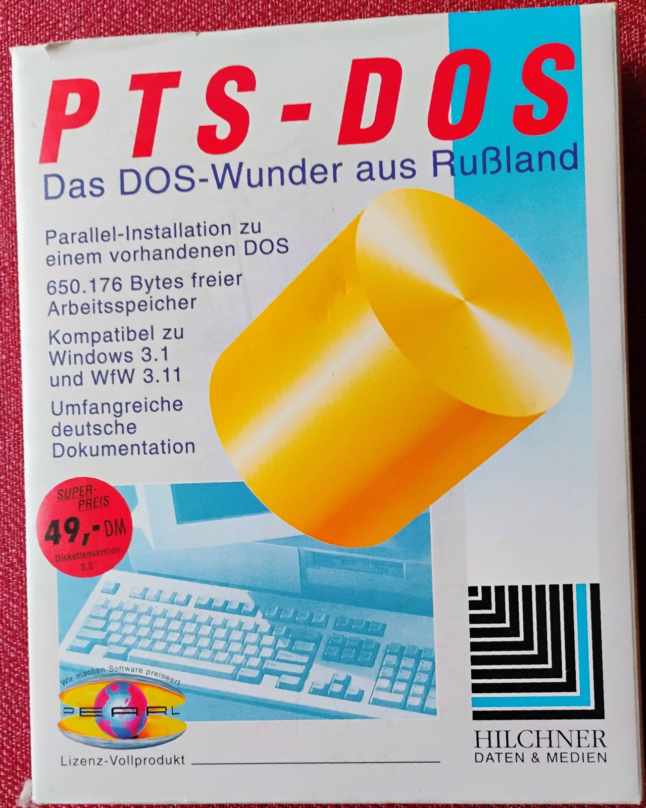 PTS-DOS operating system compatible with Windows 3.11 in German language