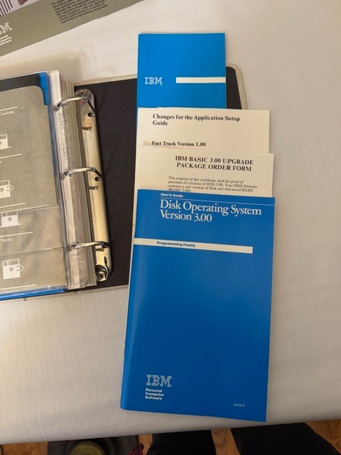 IBM PC DOS 3.0 Disk Operating System Complete Binder Manual Disks 1984 Vintage