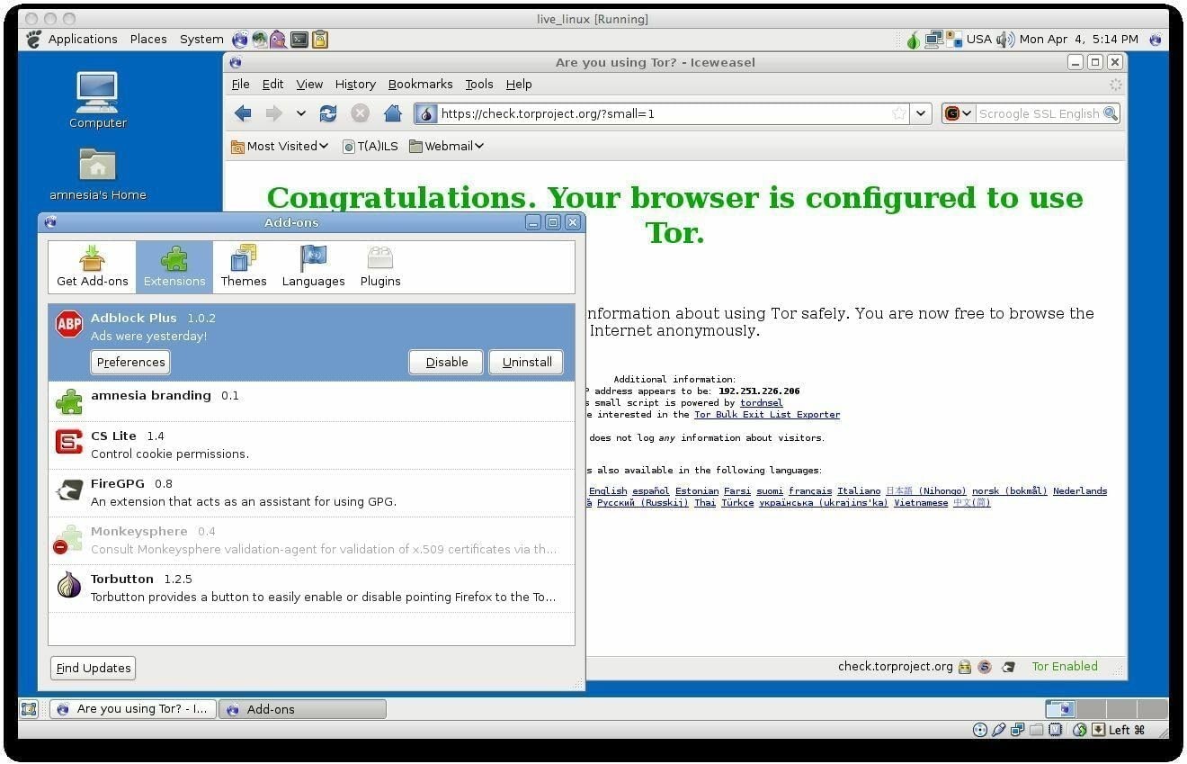 Latest New Release Tails Linux Privacy/Security OS Operating System for PC DVD
