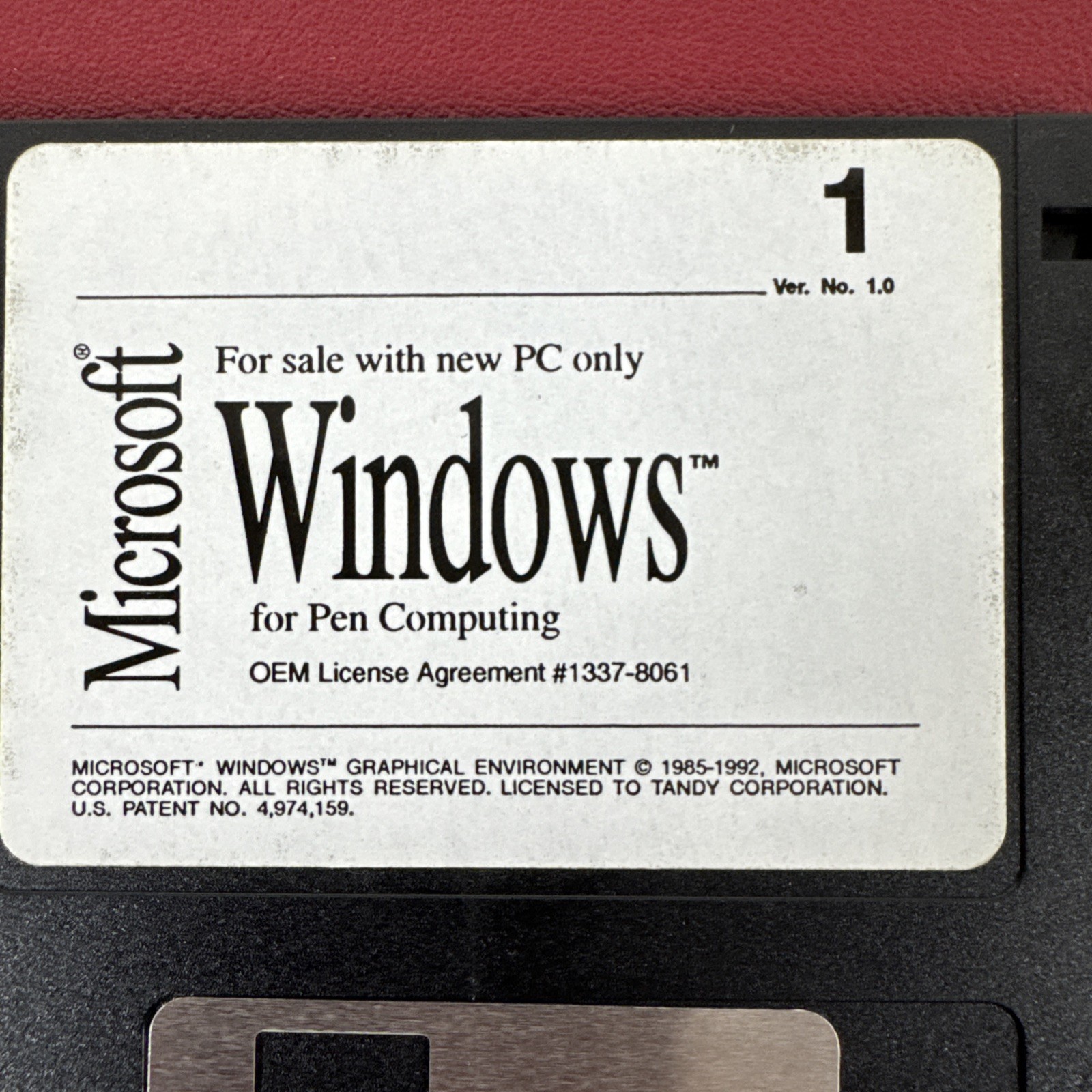NEW, Microsoft Windows for Pen Computing on 3.5″ Floppy Disks