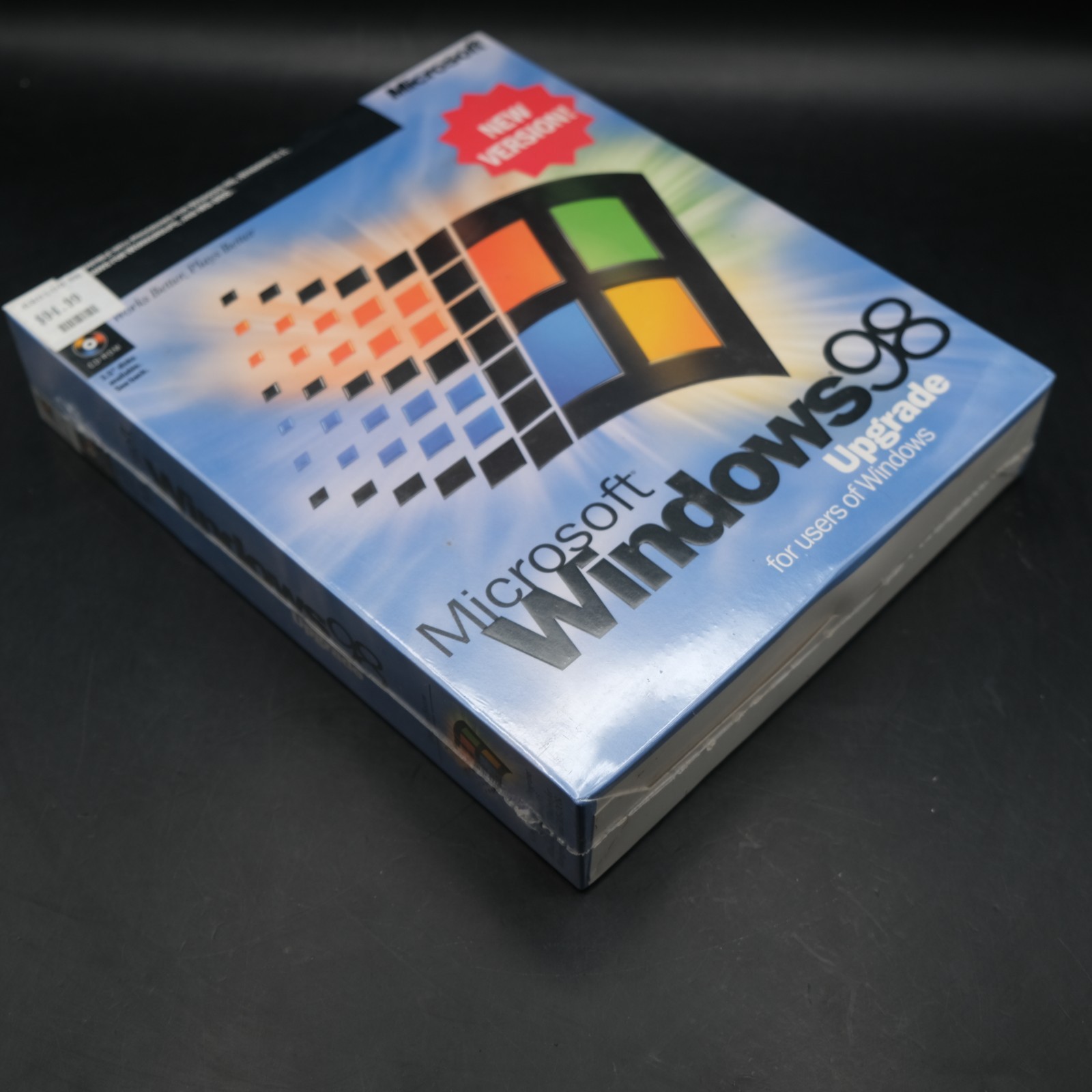NEW MINT Microsoft Windows 98 Upgrade (New Version) Factory Sealed