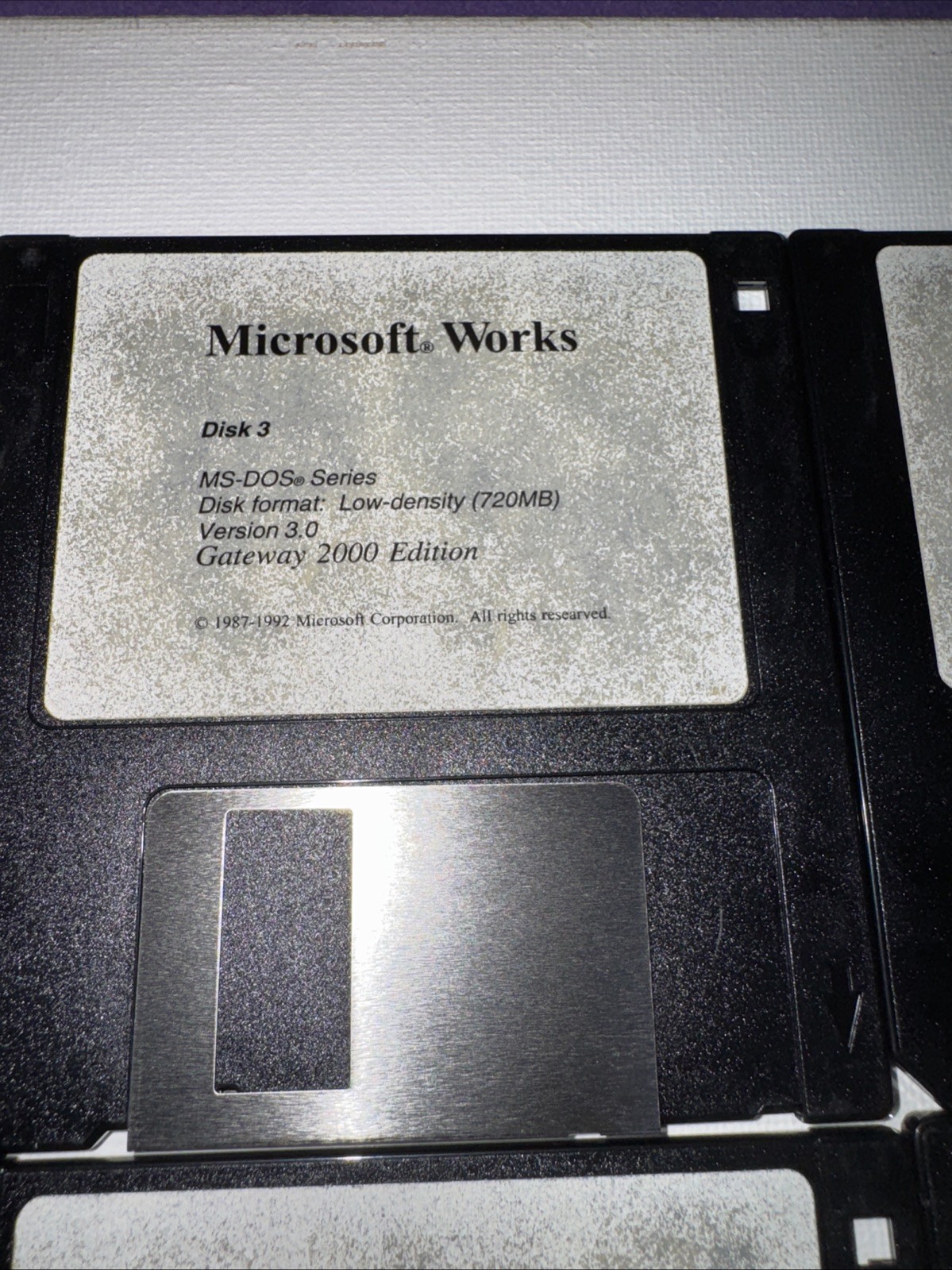 Microsoft Works Version 3.0• 3.5″ Floppy Vintage 2000/ 5 Disks