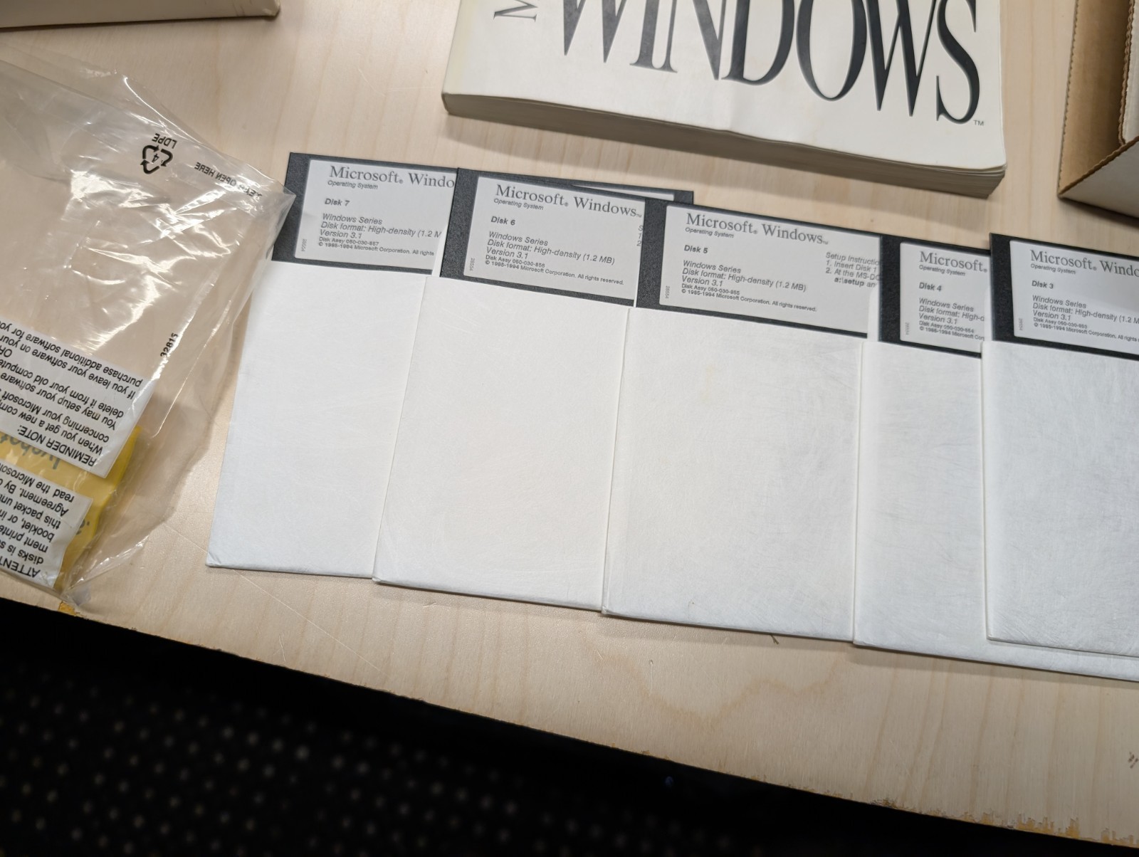 Vintage Microsoft Windows 3.1 Upgrade 5.25 Disks Complete Box Manuals DOS
