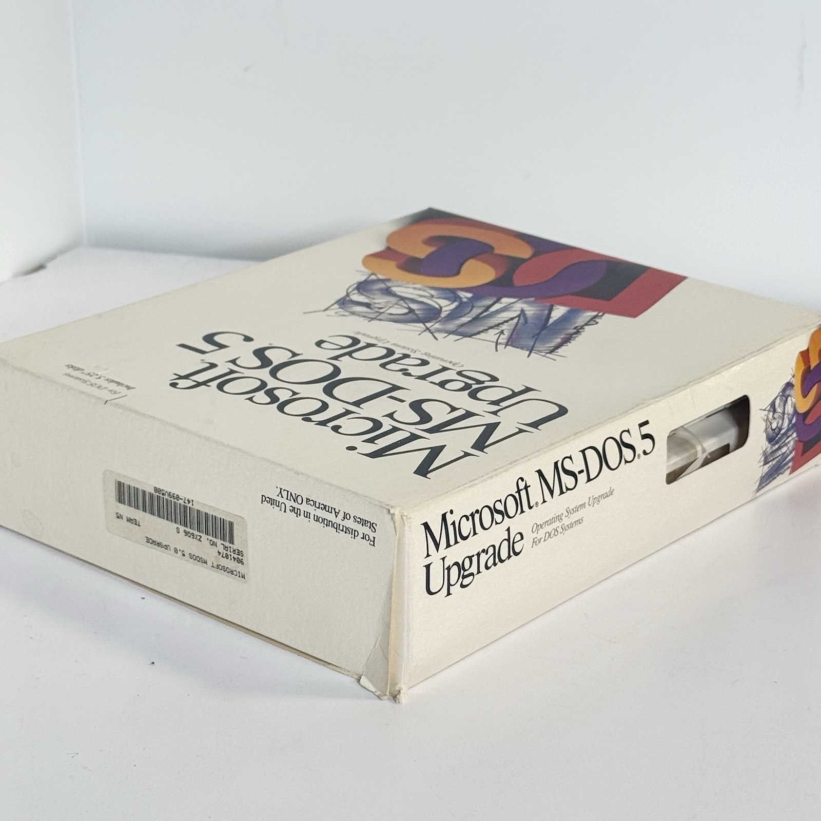 Microsoft MS-DOS 5 Operating System Upgrade 5.25″ Disks & Manuals Vintage 1991