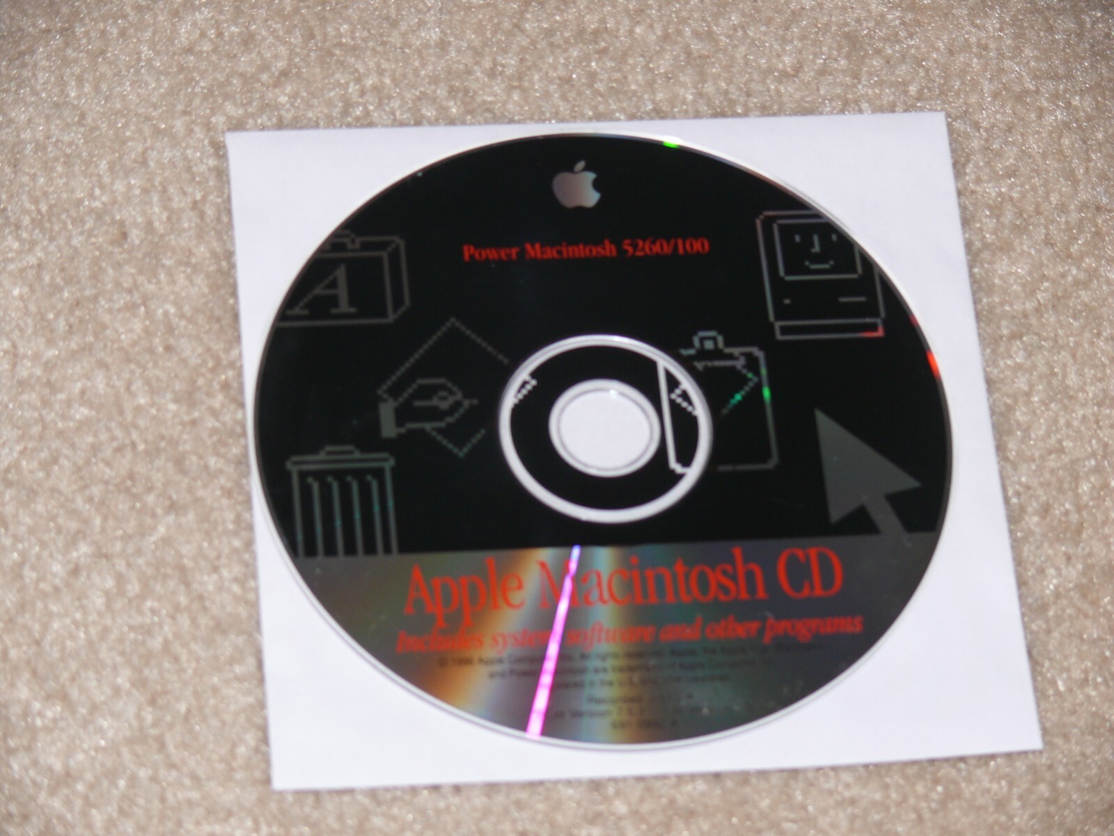 Apple Macintosh 5260 100- OS 7.5.3 (Version 691-0992-A) Install CD