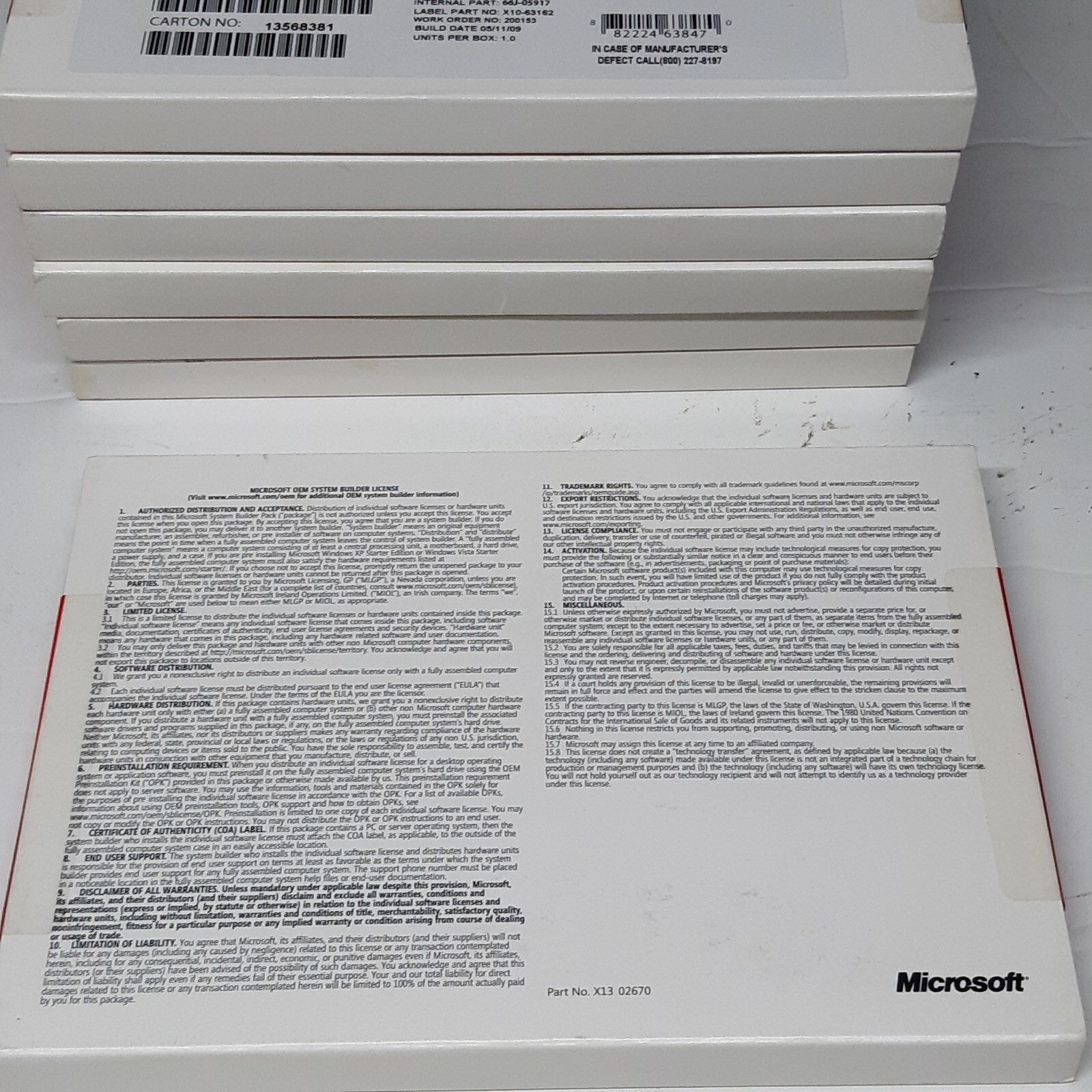 Microsoft Windows Vista Business SP1 32 Bit 1pk *BRAND NEW* *FACTORY SEALED*