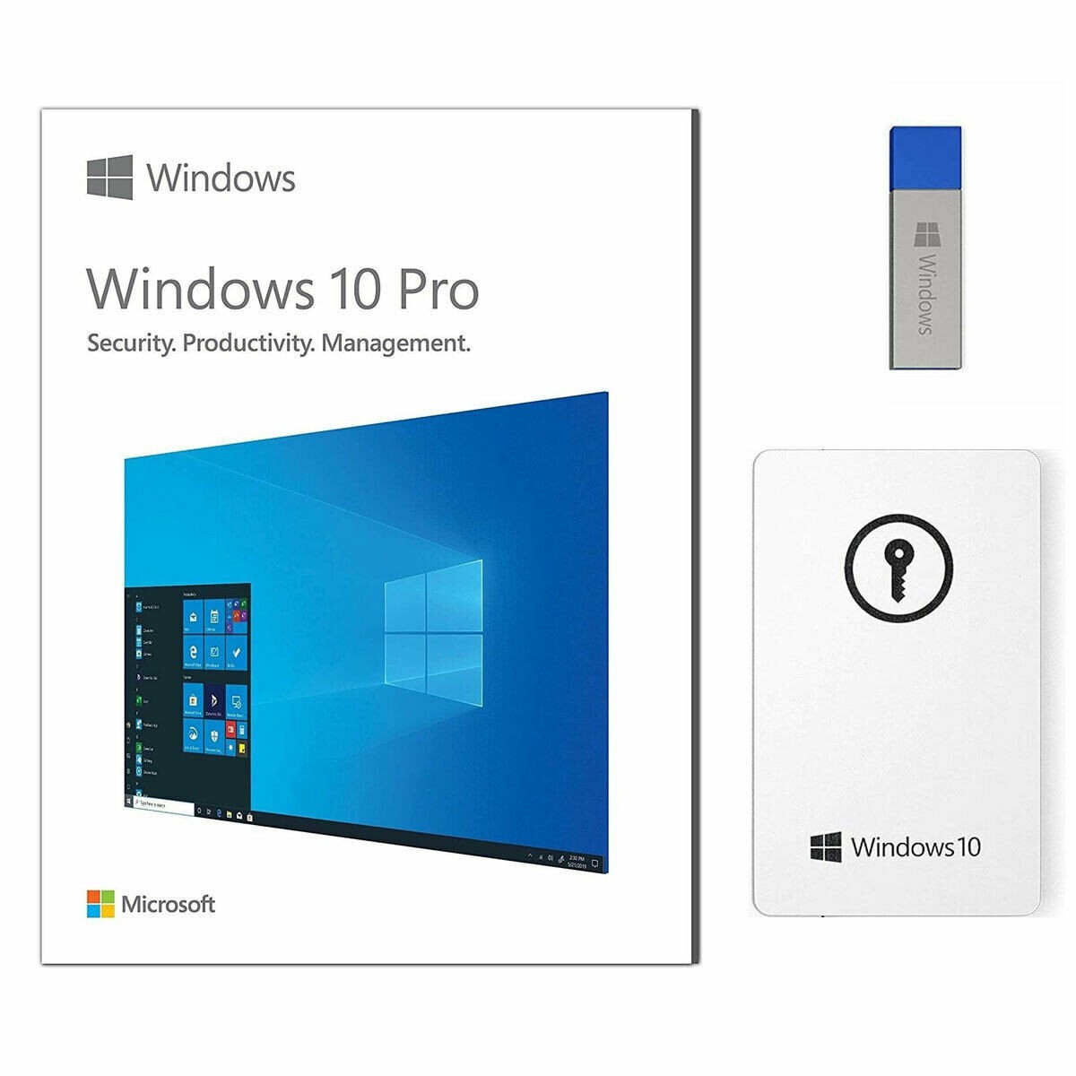 Microsoft Windows 10 Professional 32/64-Bit – USB – New Sealed Retail Package
