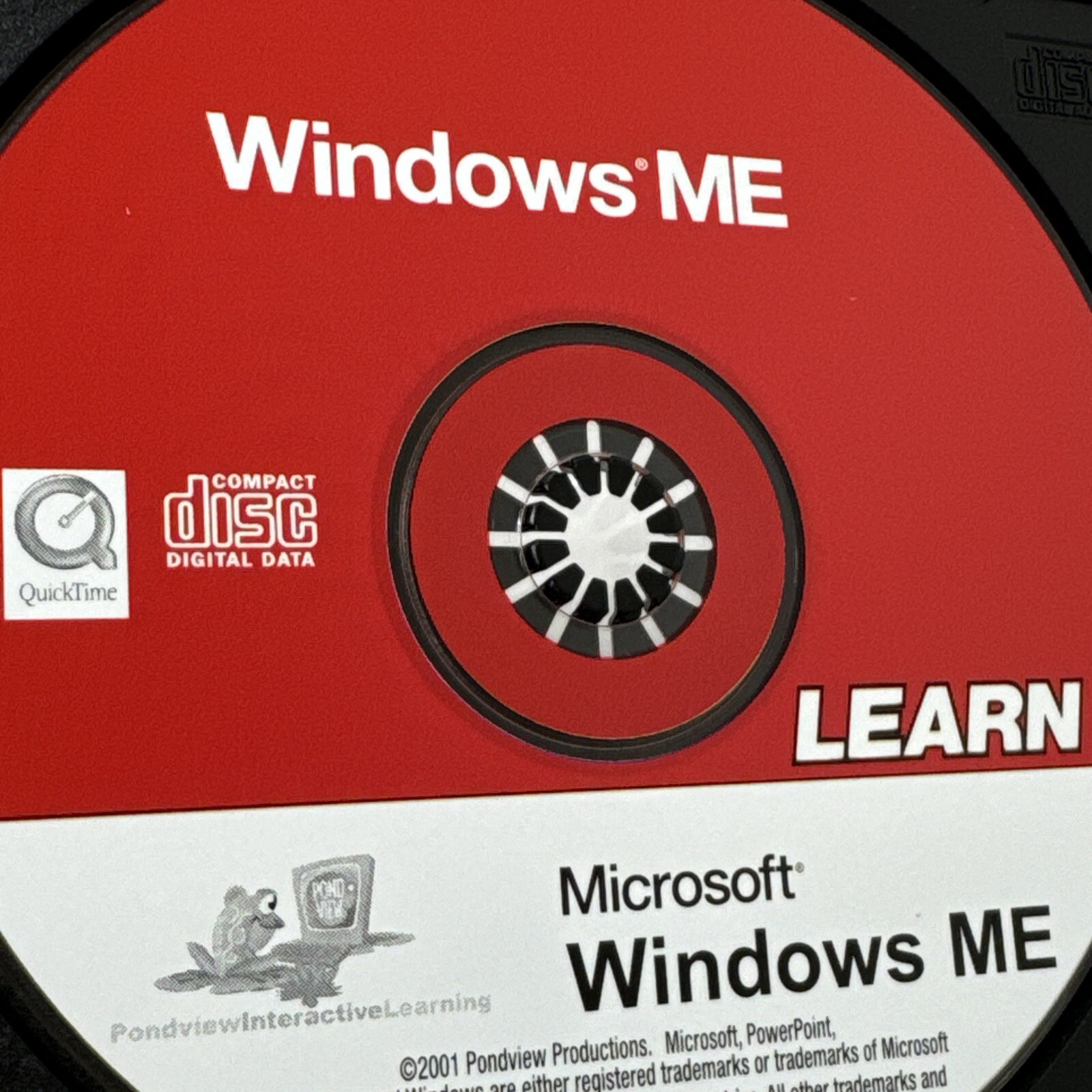 2001 Microsoft Windows Me Learn Disc Only Disc Mint Condition