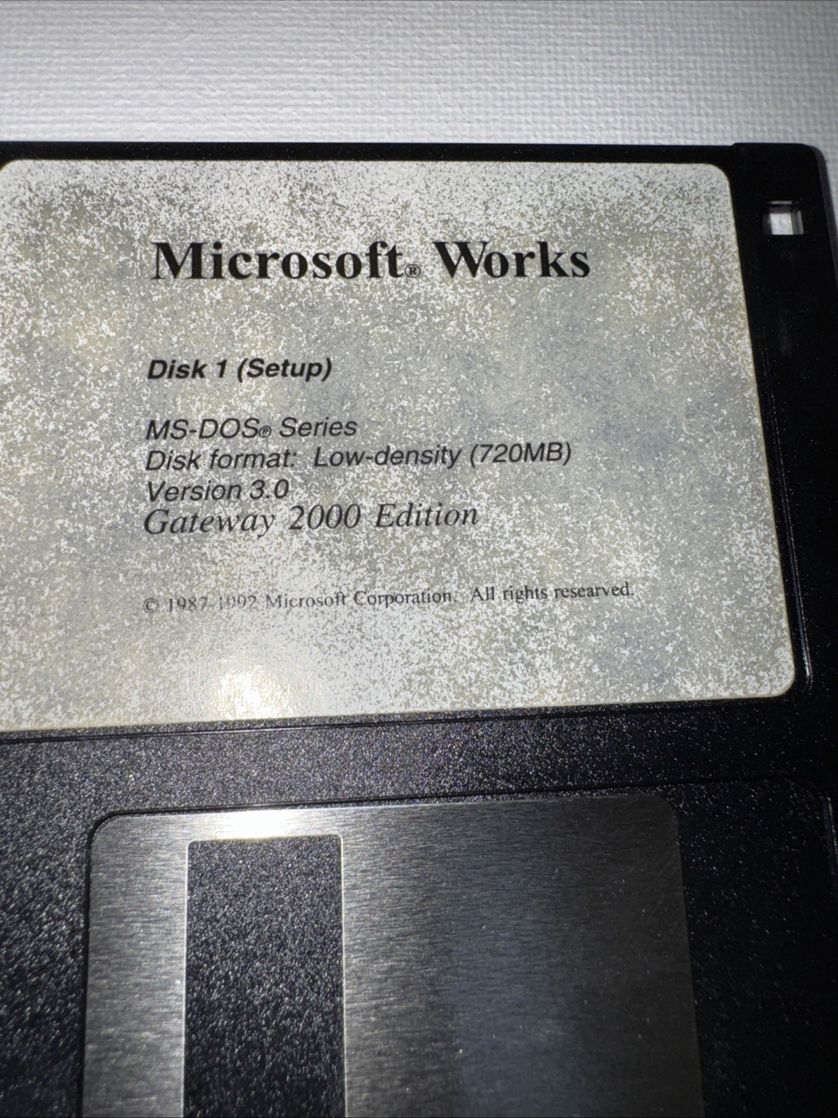 Microsoft Works Version 3.0• 3.5″ Floppy Vintage 2000/ 5 Disks